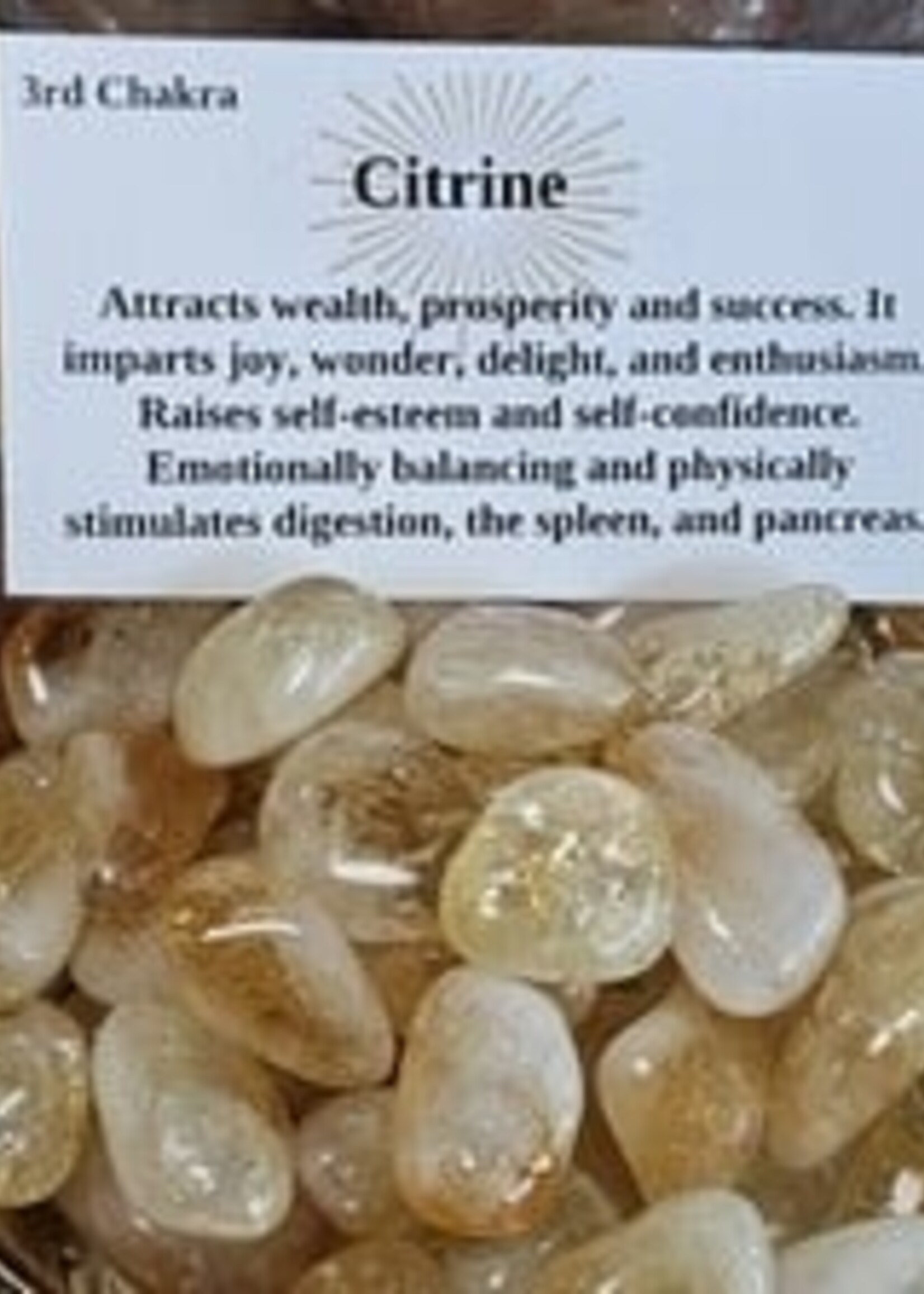 Citrine Tumbled (Heat Treated)