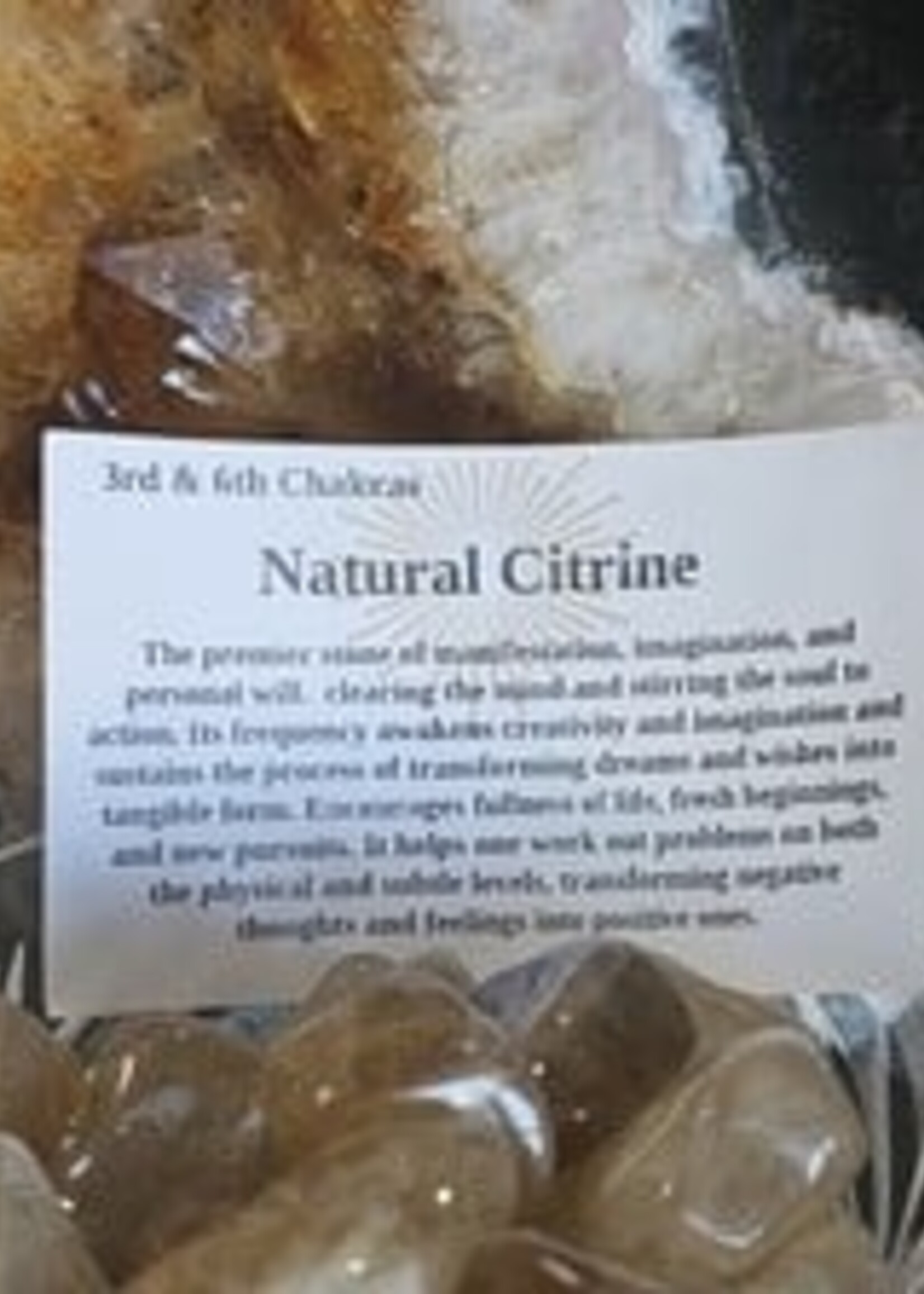Natural Citrine Tumbled