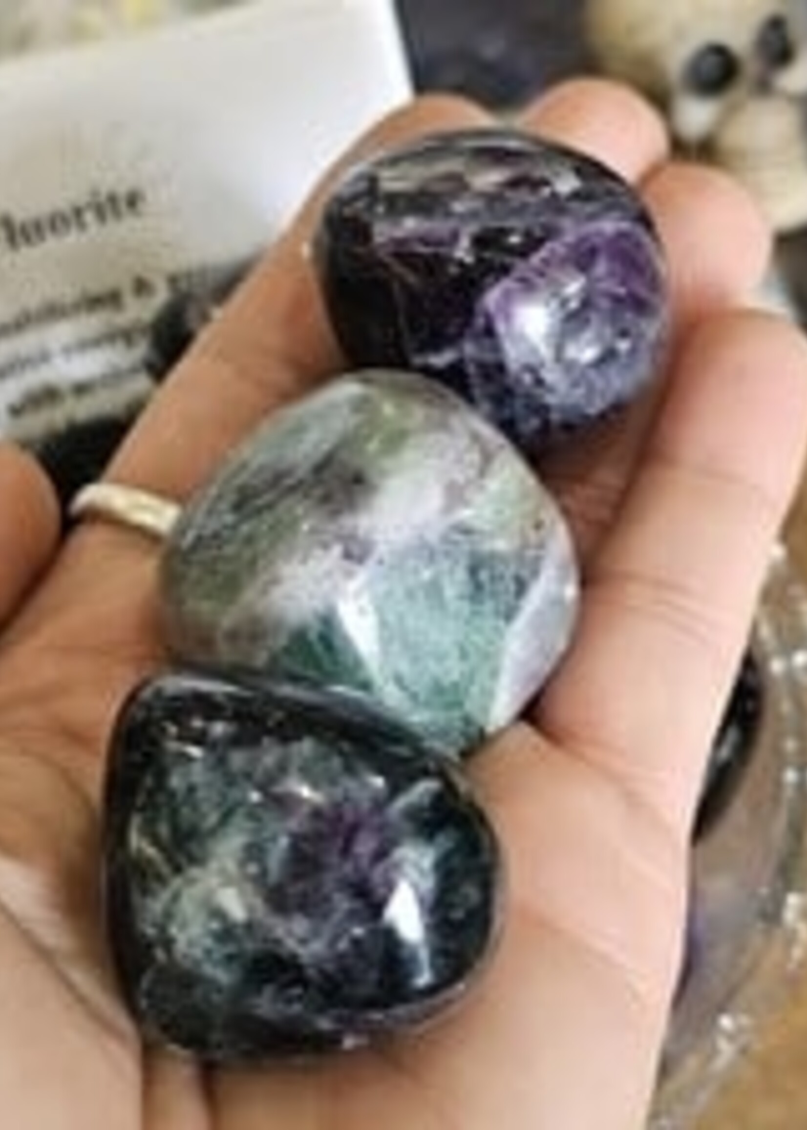 Rainbow Fluorite Tumbled