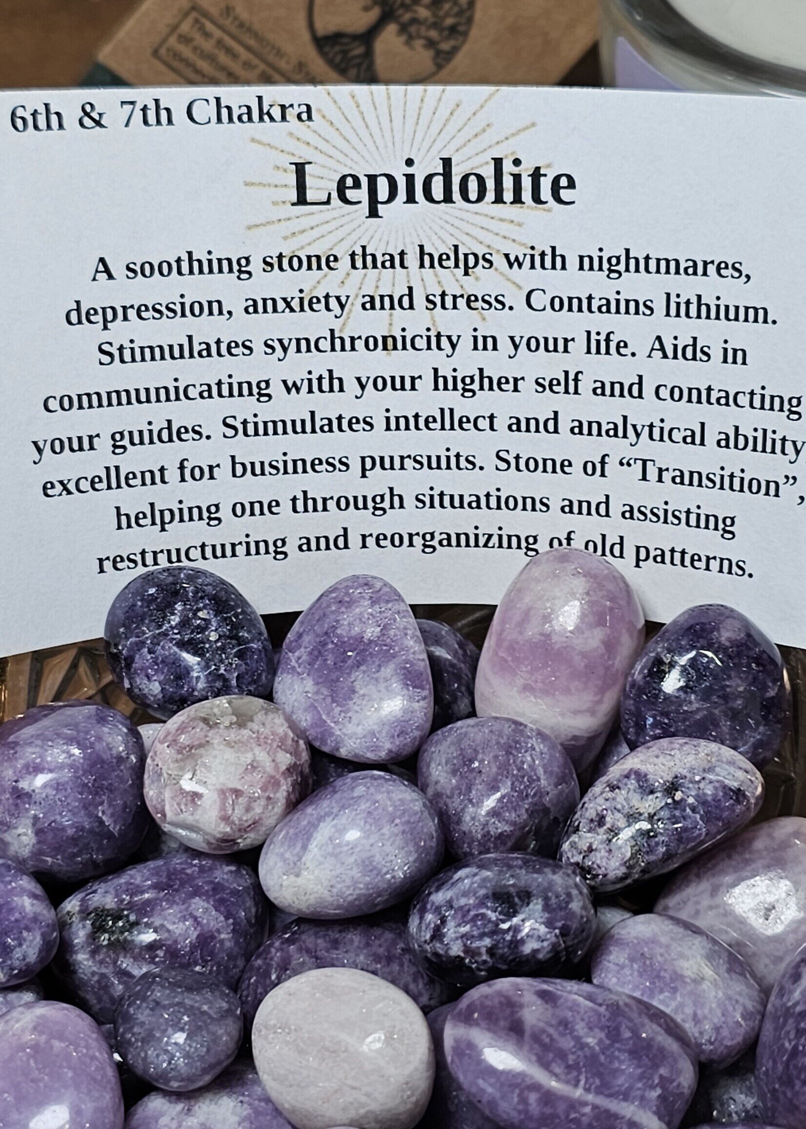 Lepidolite Tumbled