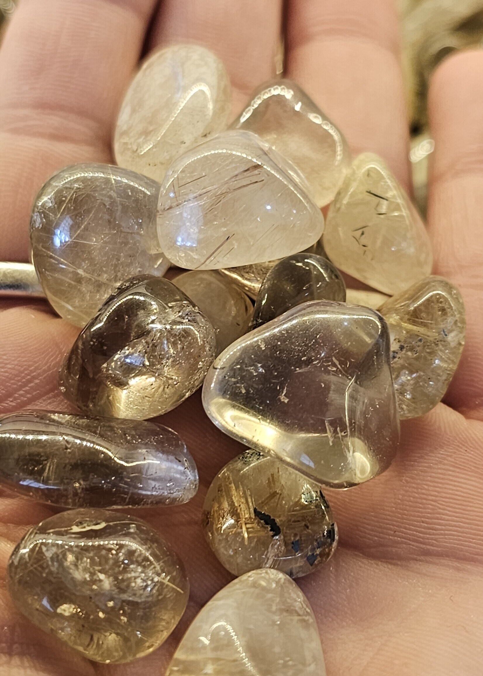 Rutilated Quartz Tumbled