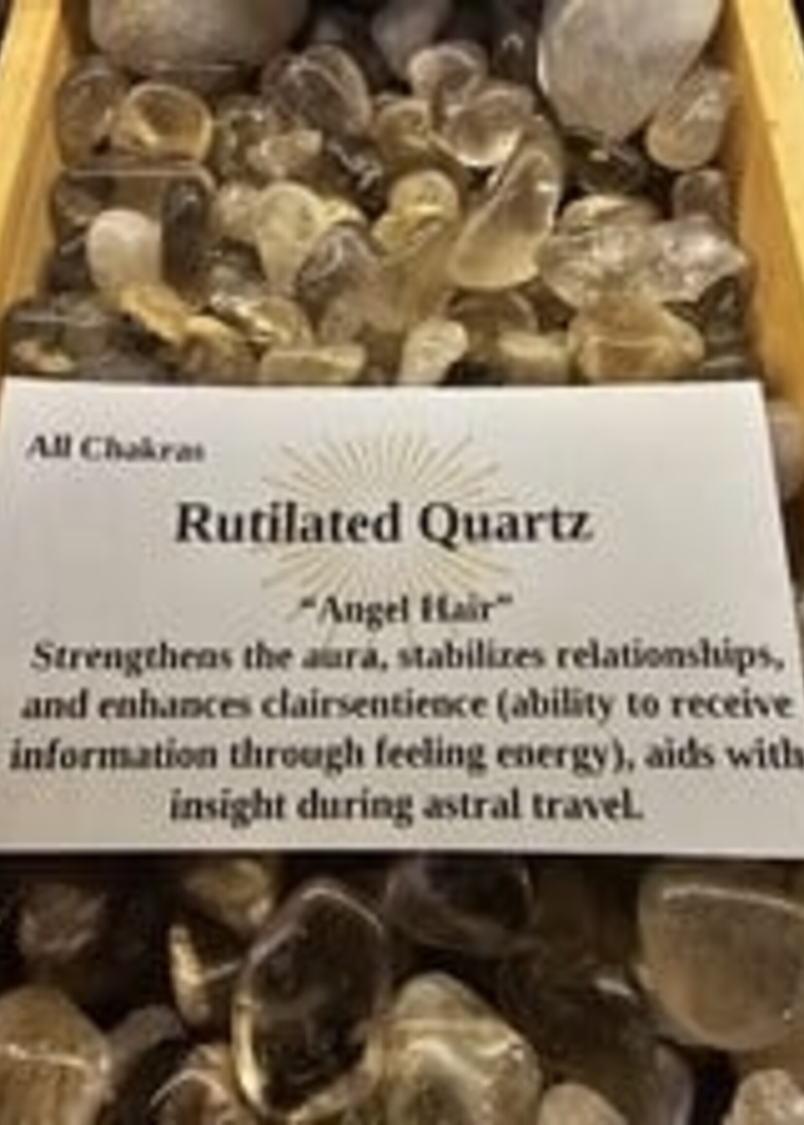 Rutilated Quartz Tumbled