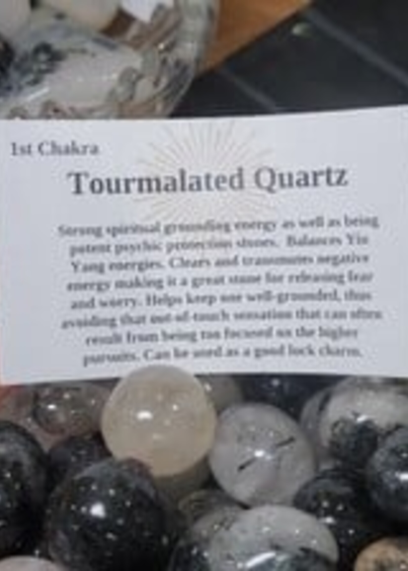 Tourmalated Quartz Tumbled