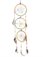 Hemp Three Tier Dreamcatcher, 5"