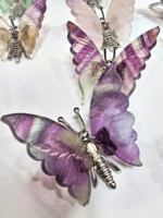 Rainbow Fluorite Butterfly 3.5"