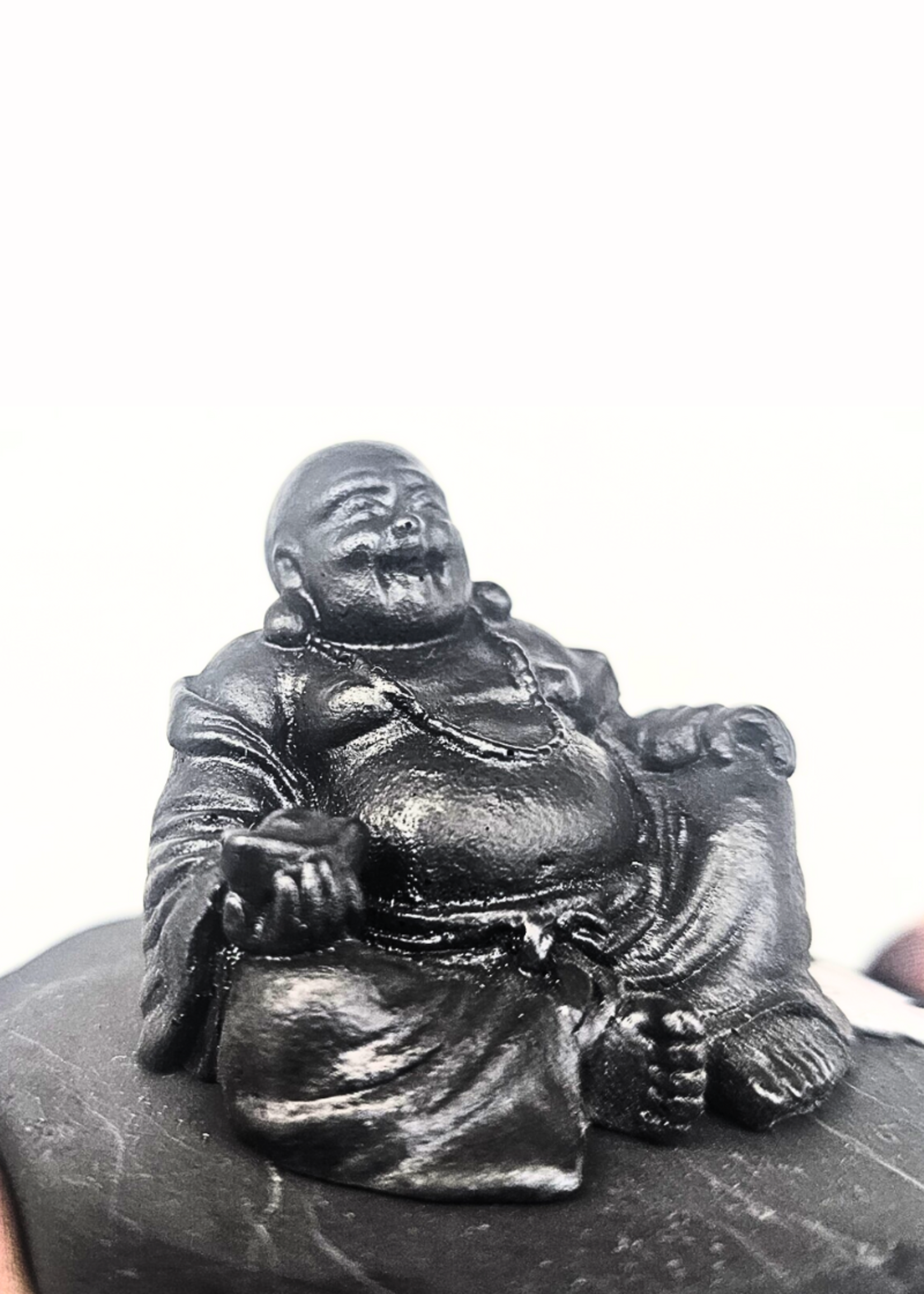 Shungite Buddha 2.5" tall, 3" long