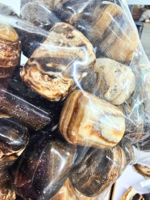 Chocolate (Root beer) Calcite, Tumbled Stone