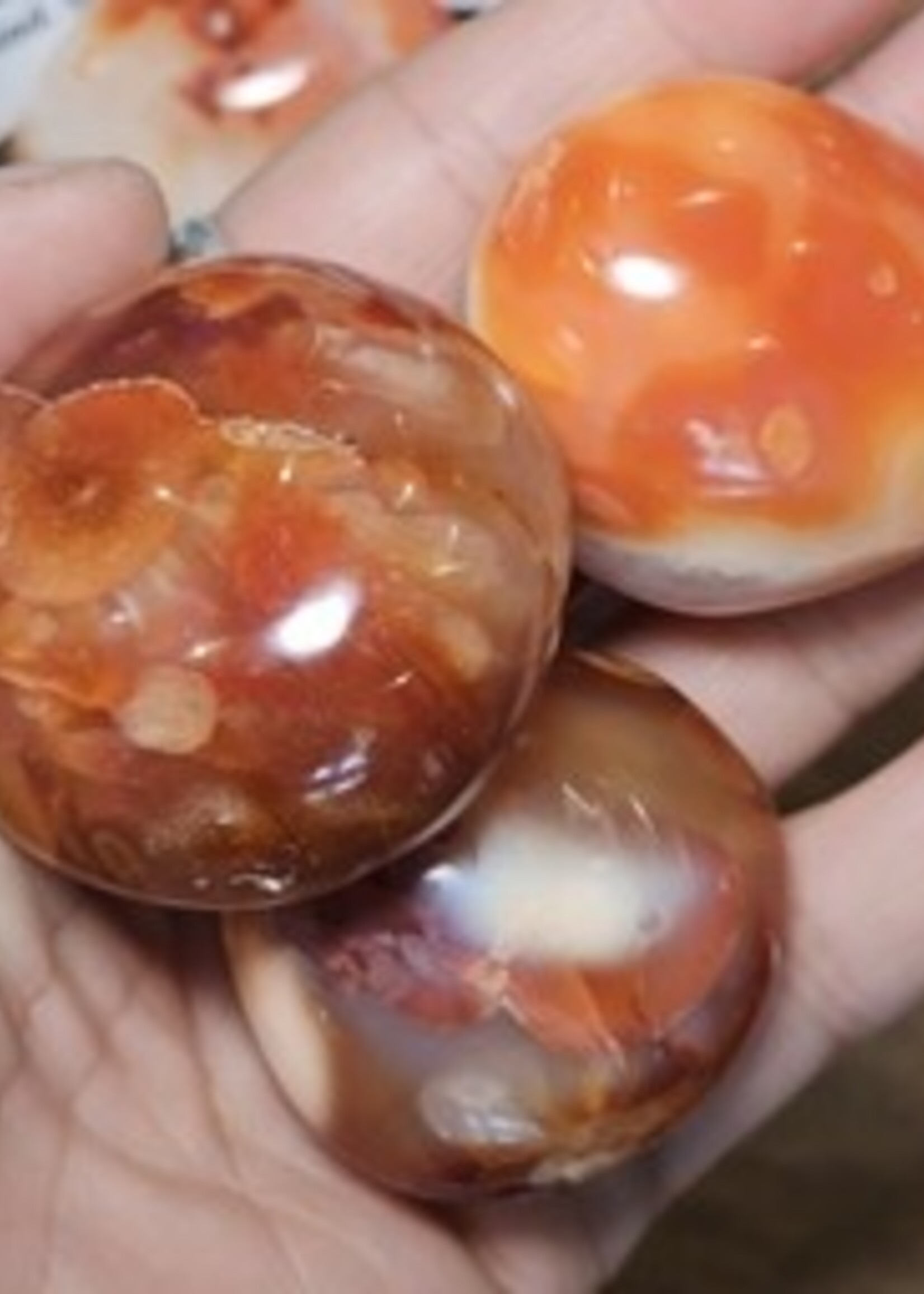 Carnelian, Palm Stone,