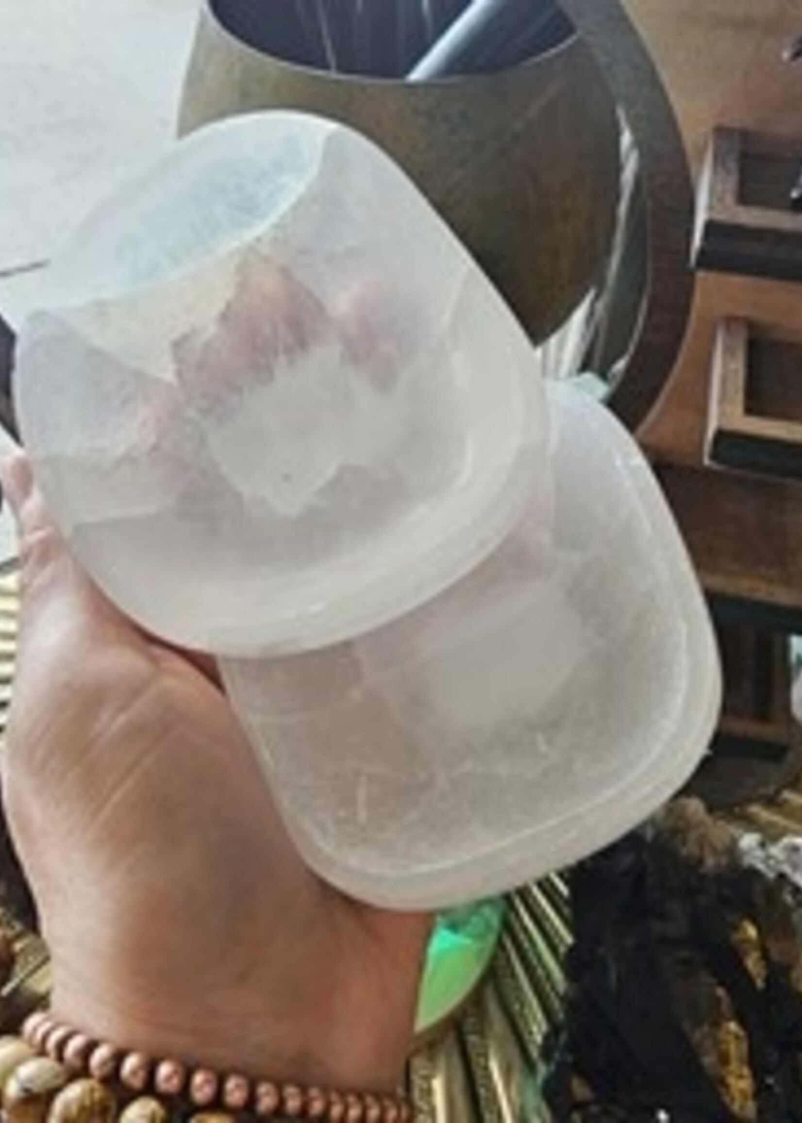 Selenite Freeform Bowl