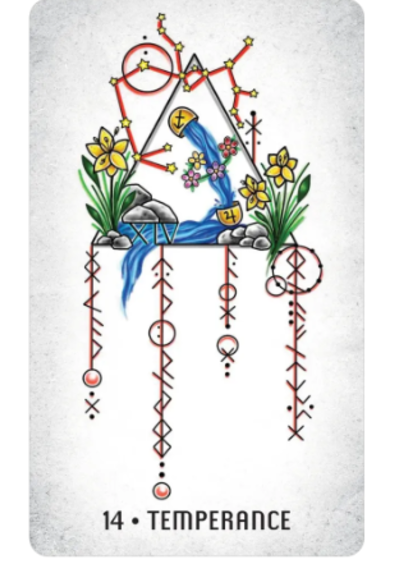 Elemental North Tarot 78 Card Deck & Guide Book