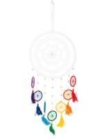 White Chakra Dreamcatcher 10"x 22"