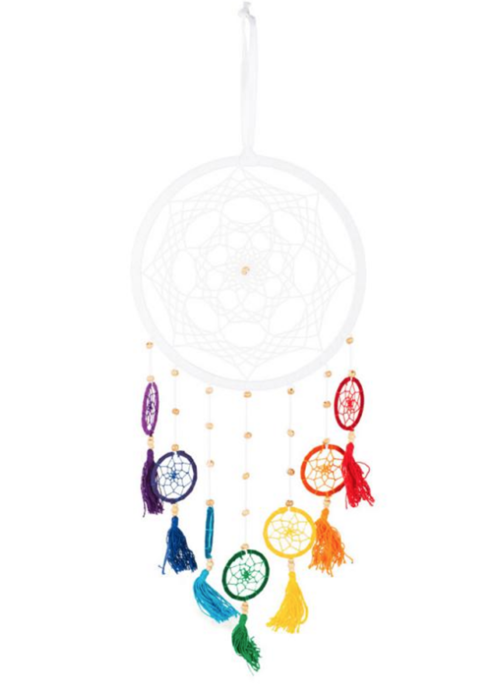 White Chakra Dreamcatcher 10"x 22"