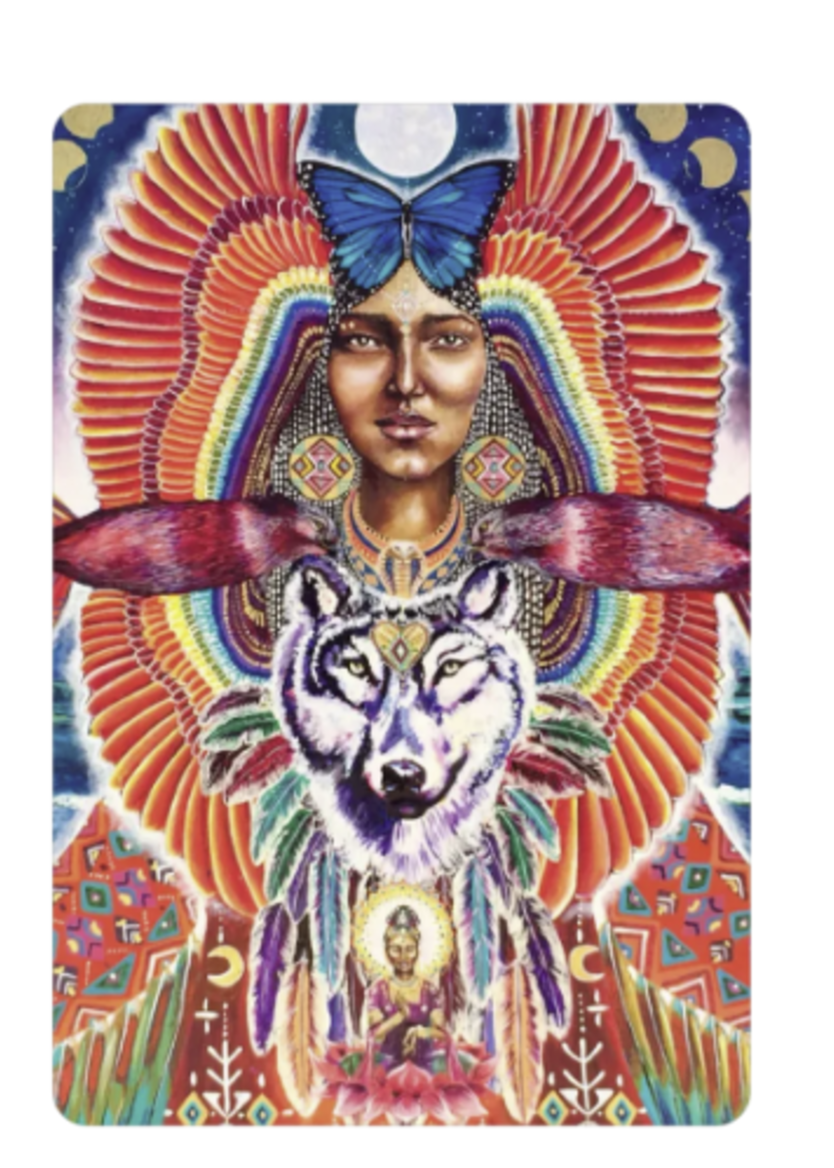 Earth Warriors Oracle 44 Card Deck & Book Set (Pocket Edition)