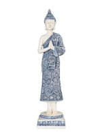 Standing Namaskara Buddha: Reverence & Peace, 14"Hx3"Wx4"D
