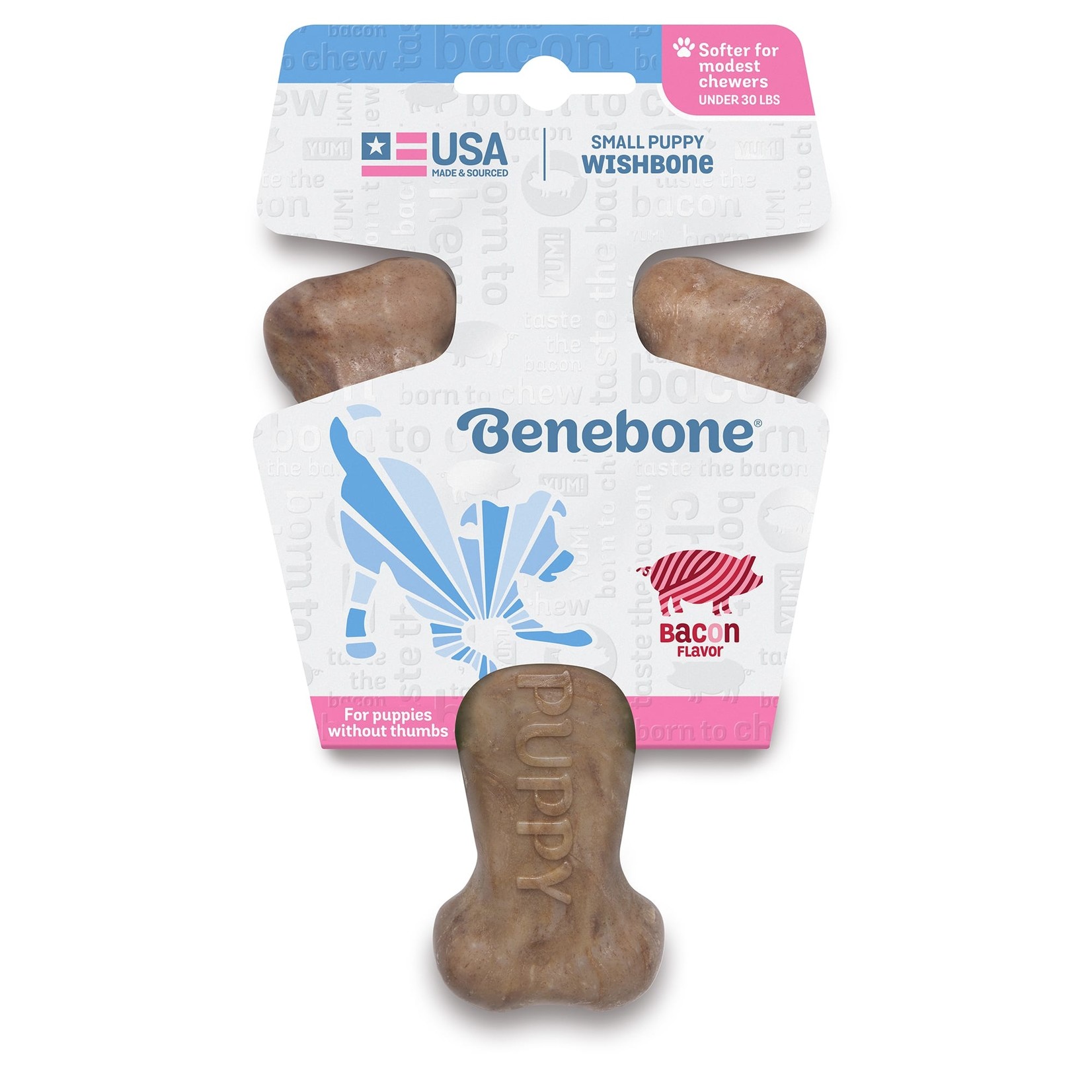 Benebone Benebone Wishbone Bacon Puppy Small