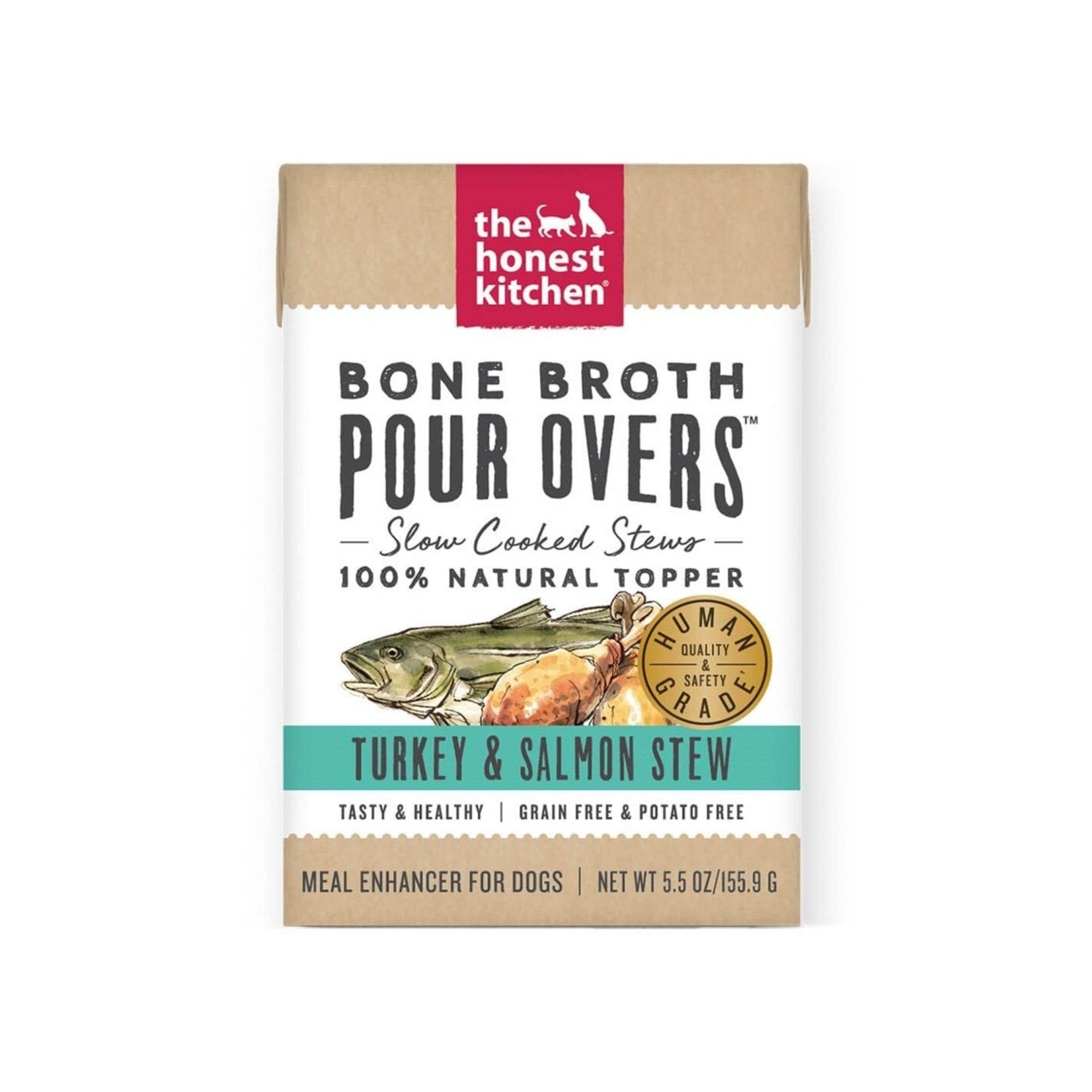 The Honest Kitchen The Honest Kitchen Bone Broth Pour Over Turkey & Salmon 5.5oz