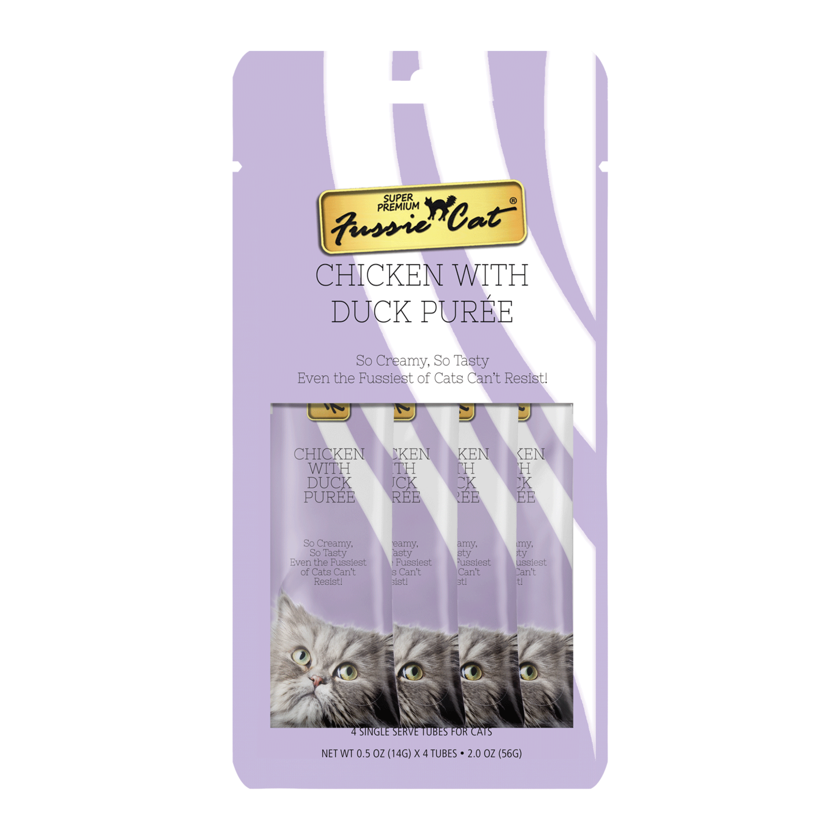 Fussie Cat Fussie Cat GF Puree Chicken & Duck Treat 4-Pack