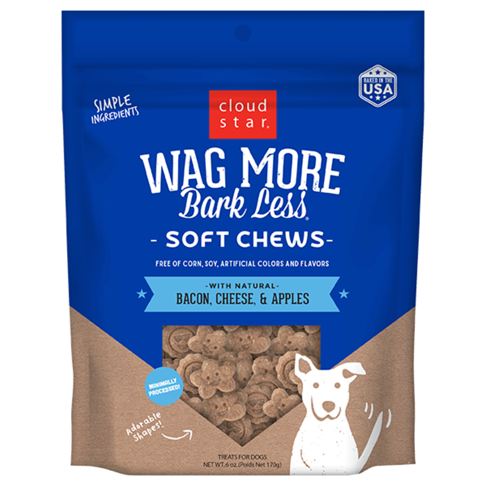 Cloud Star Wag More Bark Less Soft & Chewy Bacon & Cheese 6oz