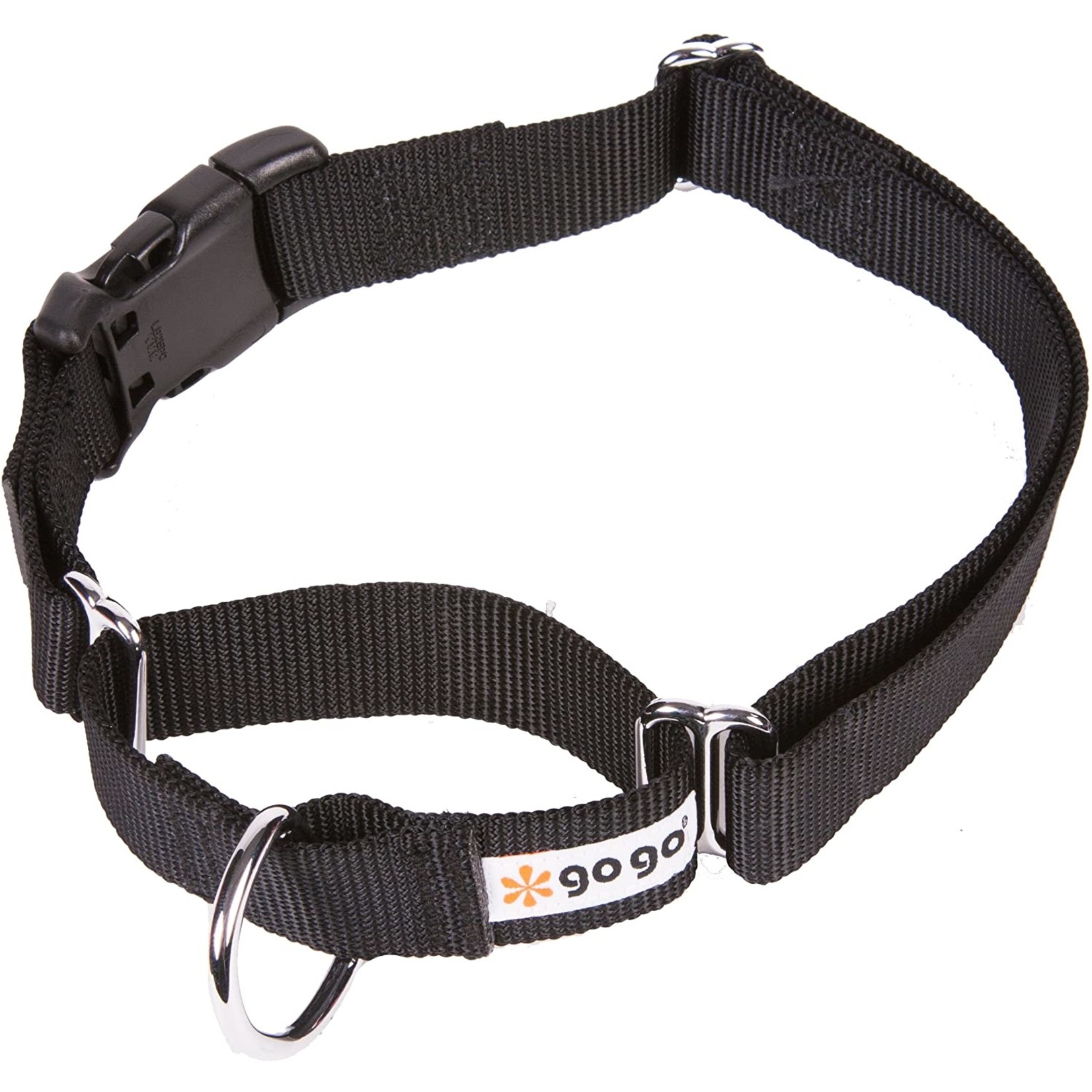 Gogo Gogo Comfy Martingale Collar Black Small 5/8"