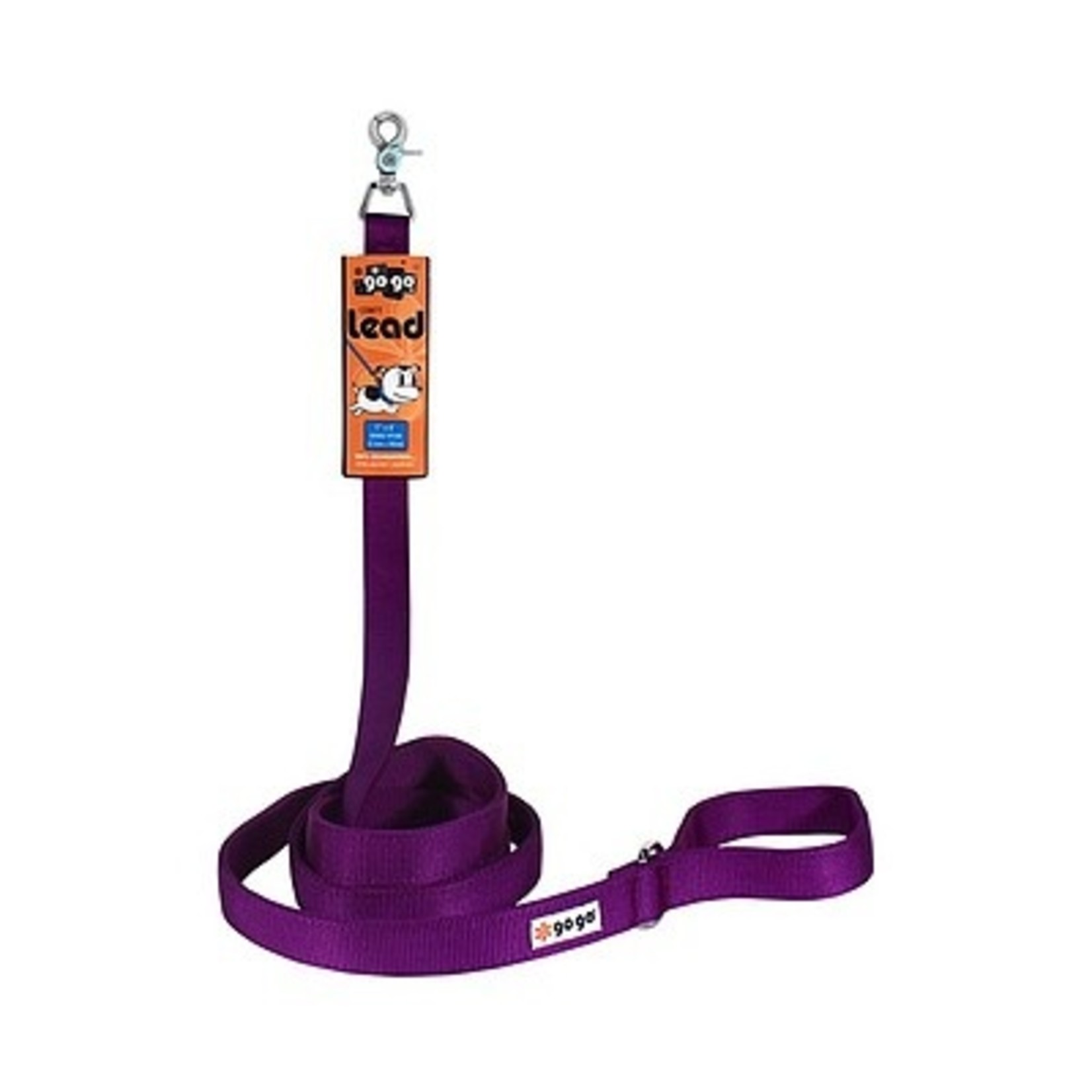 Gogo Gogo Comfy Leash Purple 1" x 6'