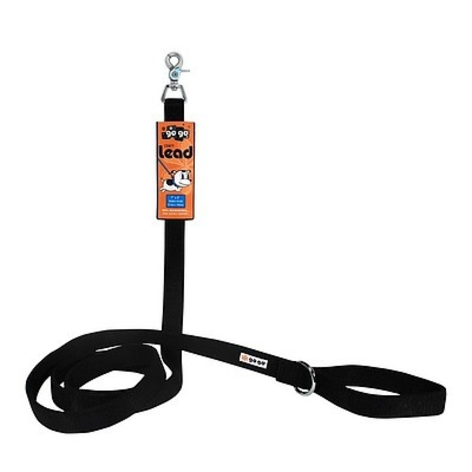 Gogo Gogo Comfy Leash Black 1" x 4'