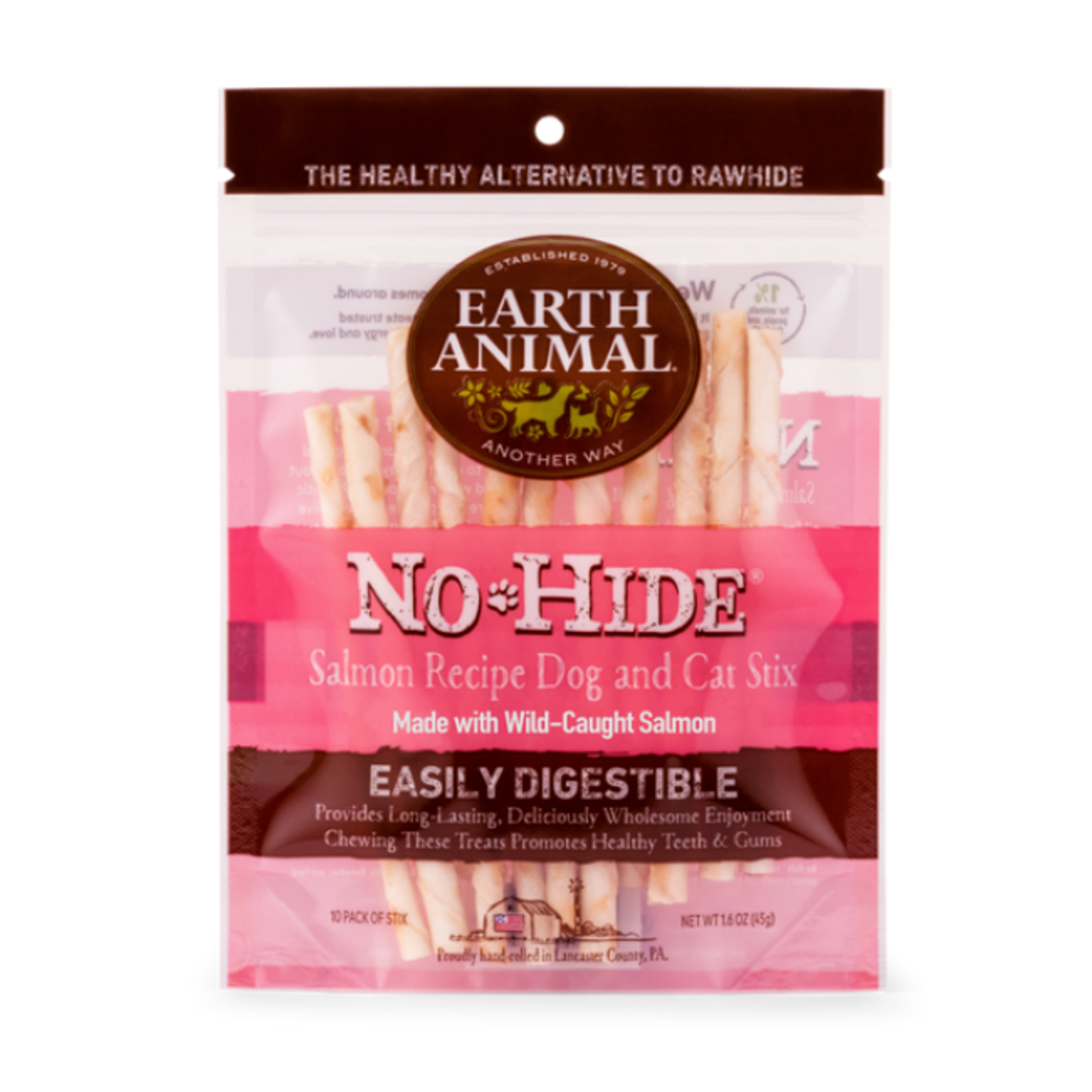 Earth Animal Earth Animal No-Hide Salmon Stix 10-Pack