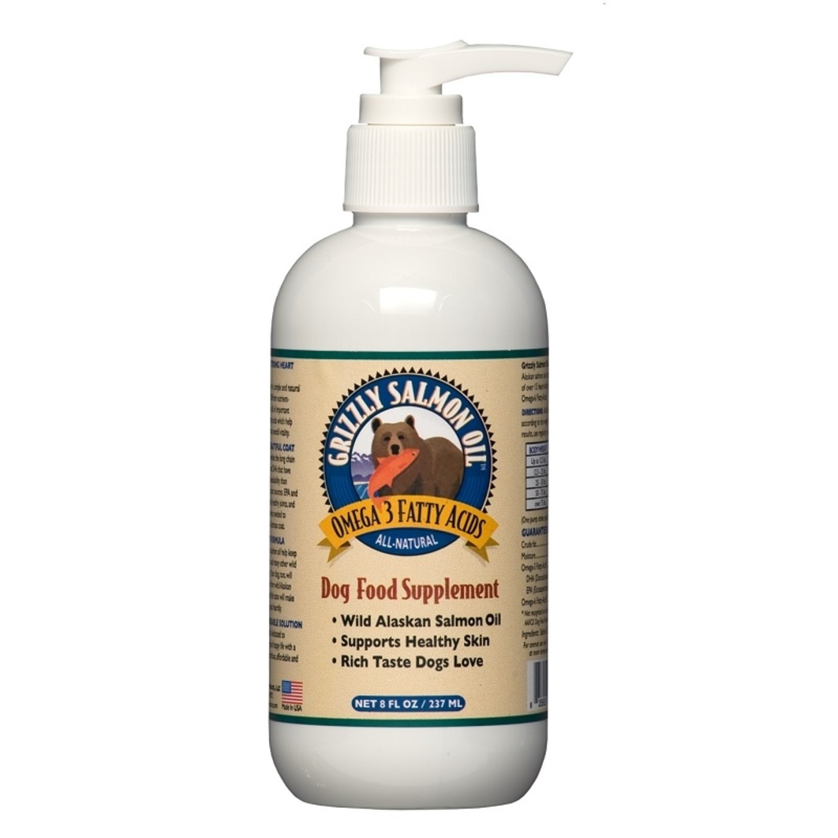 Grizzly Grizzly Dog Salmon Oil 8oz