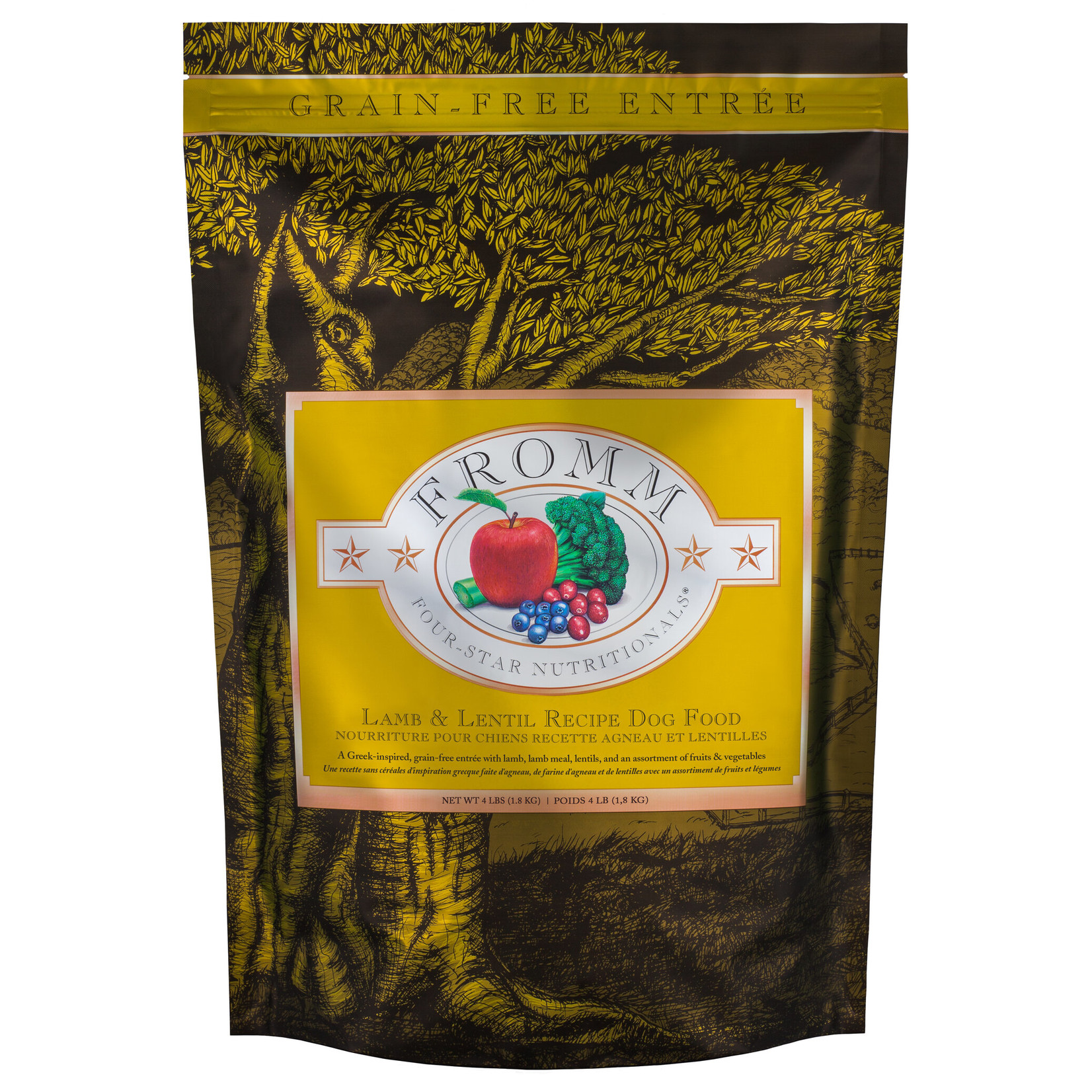 Fromm Fromm Dog Four-Star GF Lamb & Lentil 4#