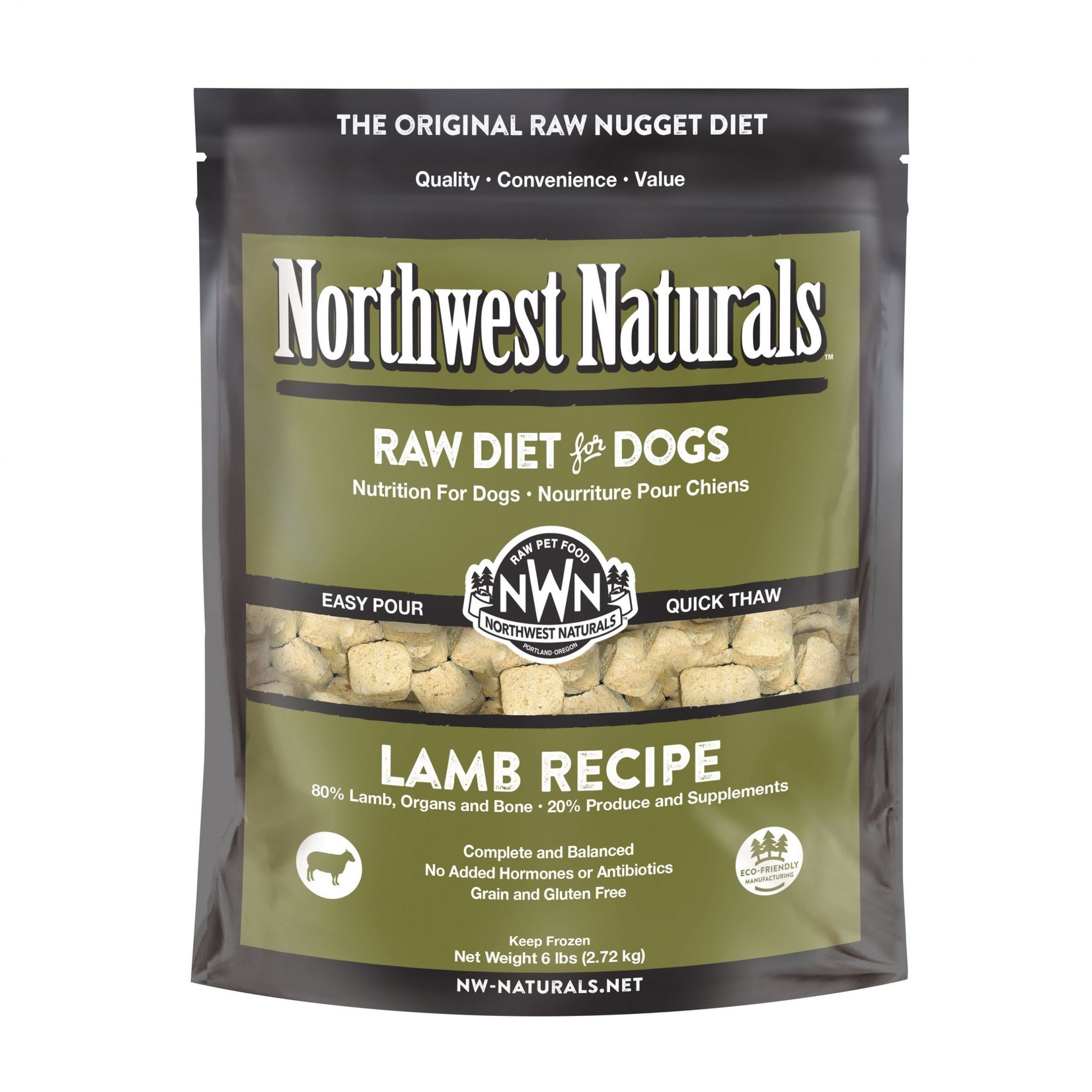 Northwest Naturals Northwest Naturals Dog Raw Lamb Nuggets 6#