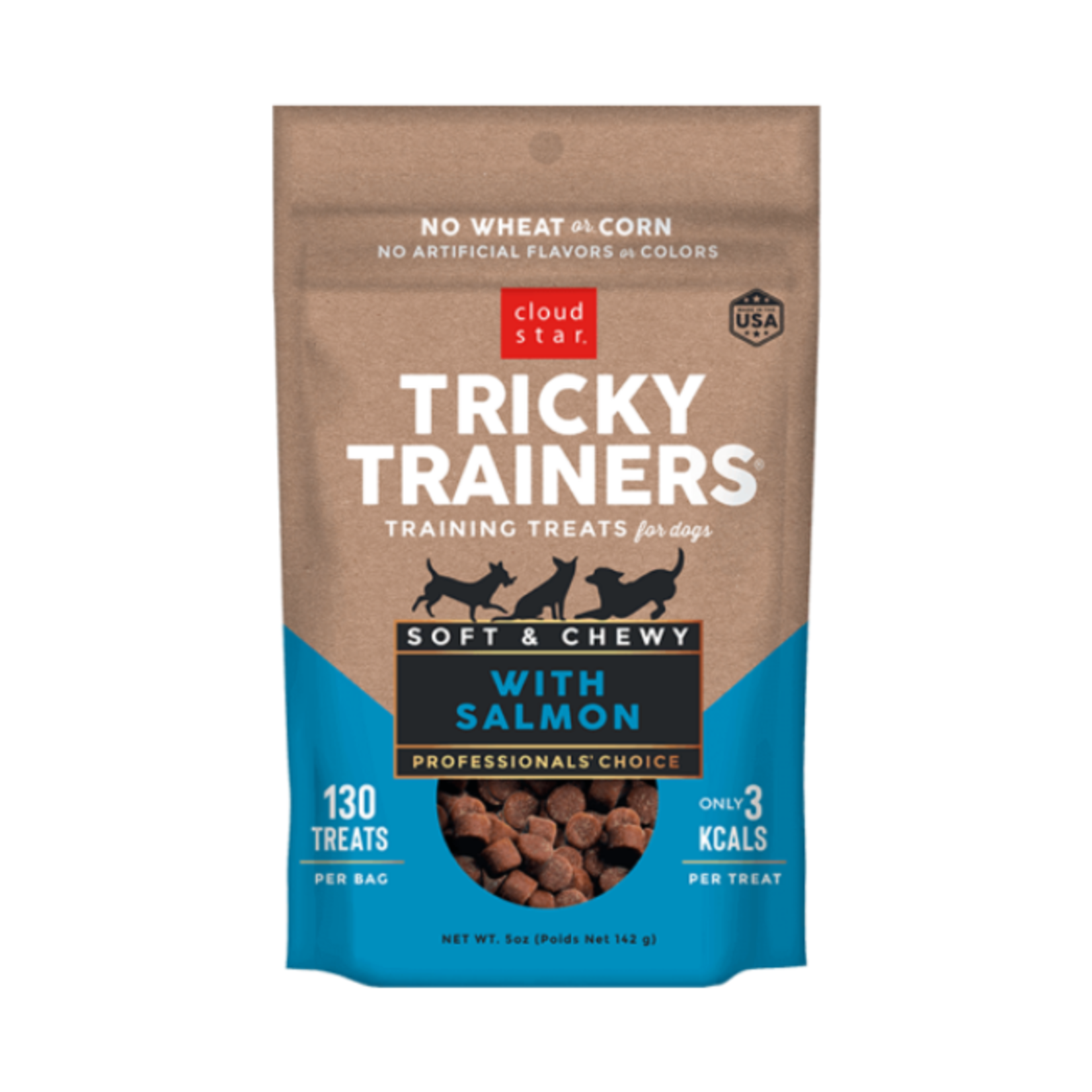 Cloud Star Cloudstar Tricky Trainers Soft & Chewy Salmon 5oz