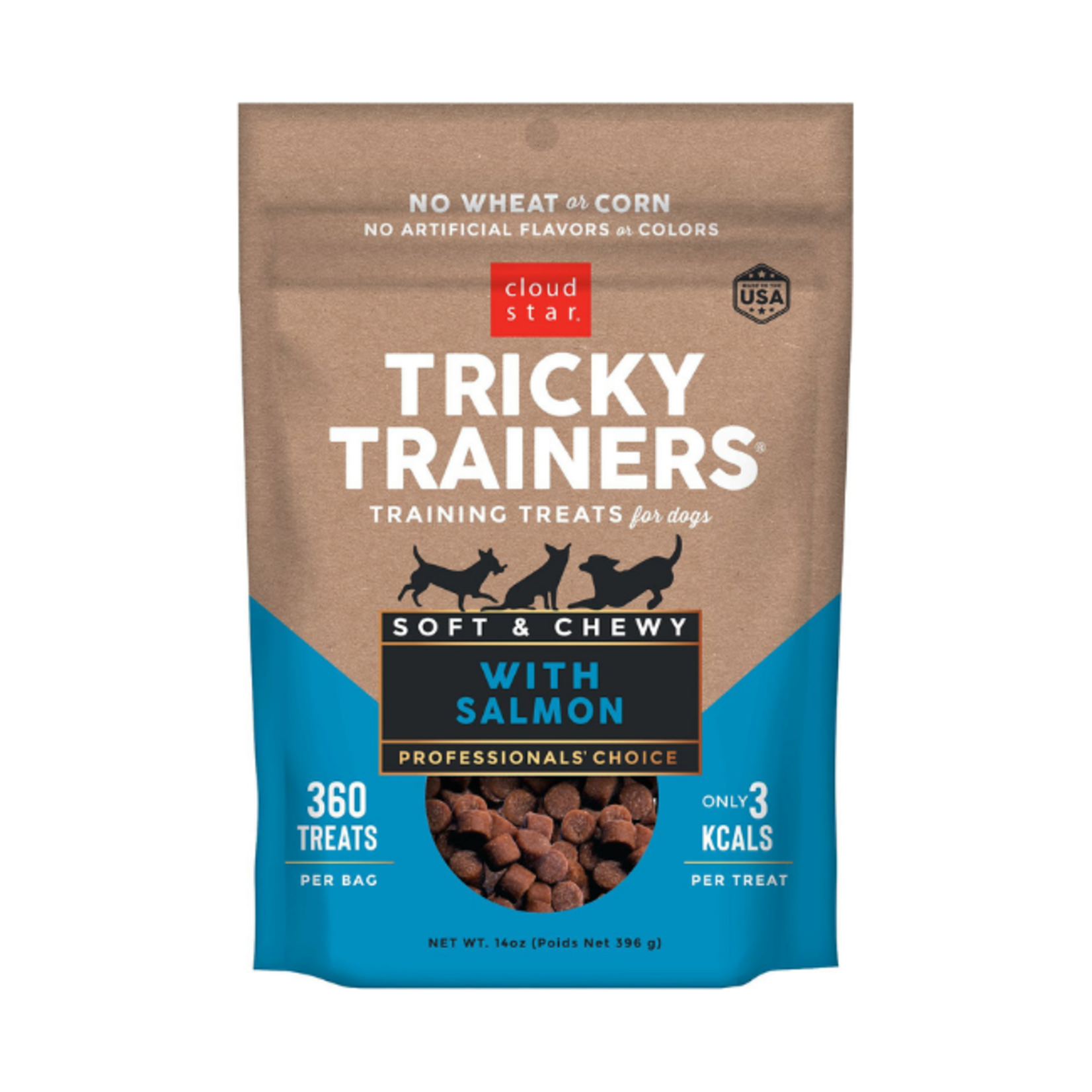 Cloud Star Cloudstar Tricky Trainers Soft & Chewy Salmon 14oz