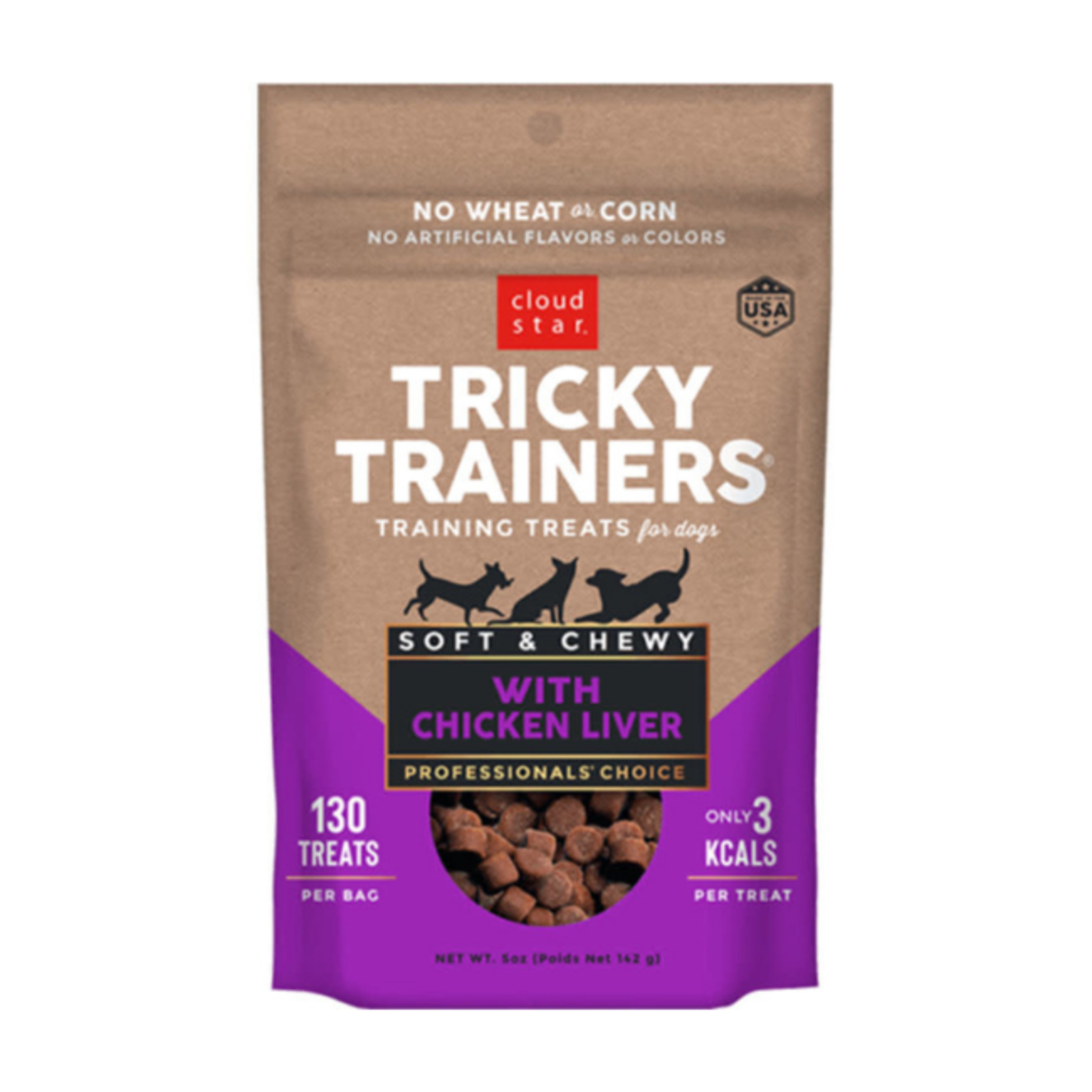 Cloud Star Cloudstar Tricky Trainers Soft & Chewy Chicken Liver 14oz