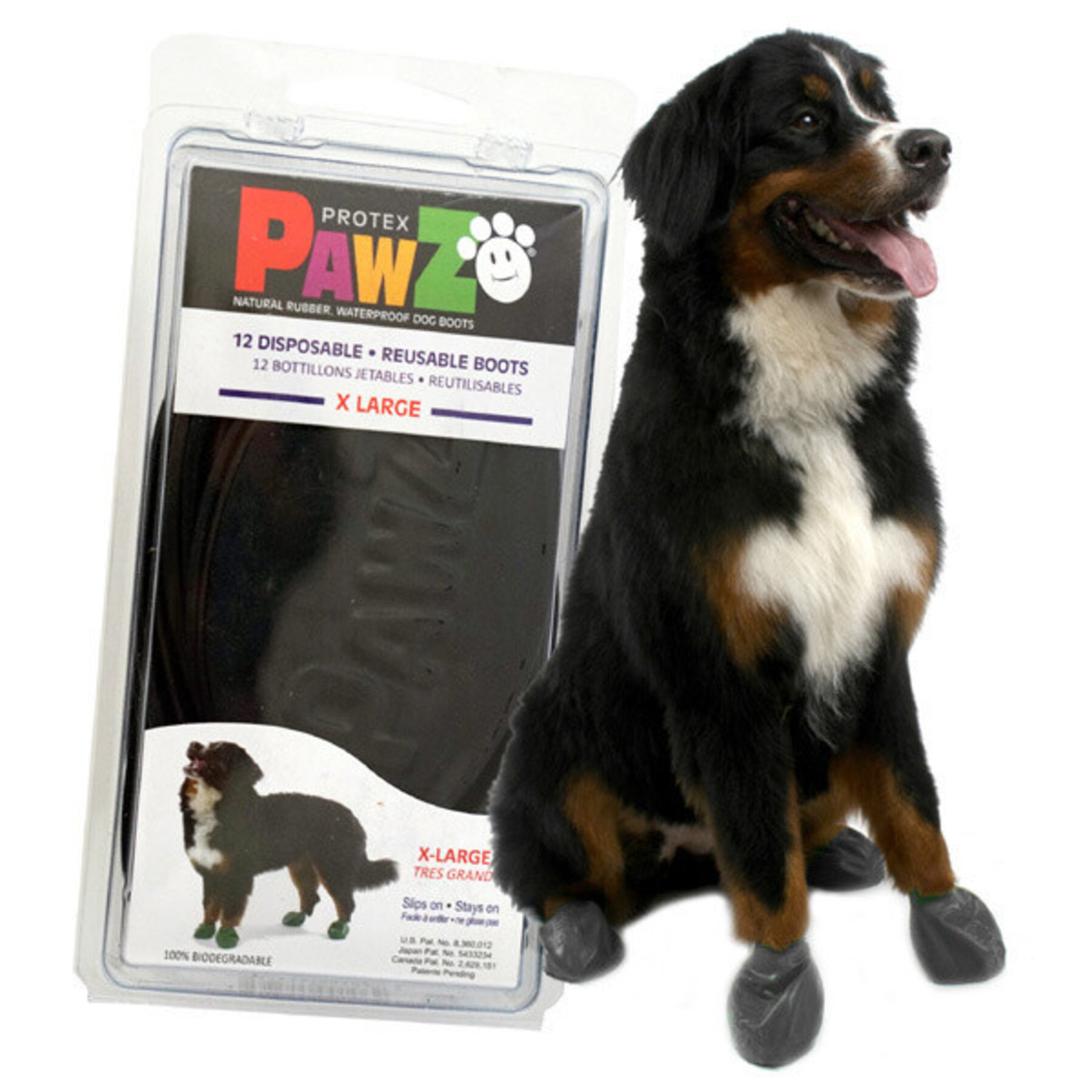 Pawz Pawz Boots Black XL 12ct