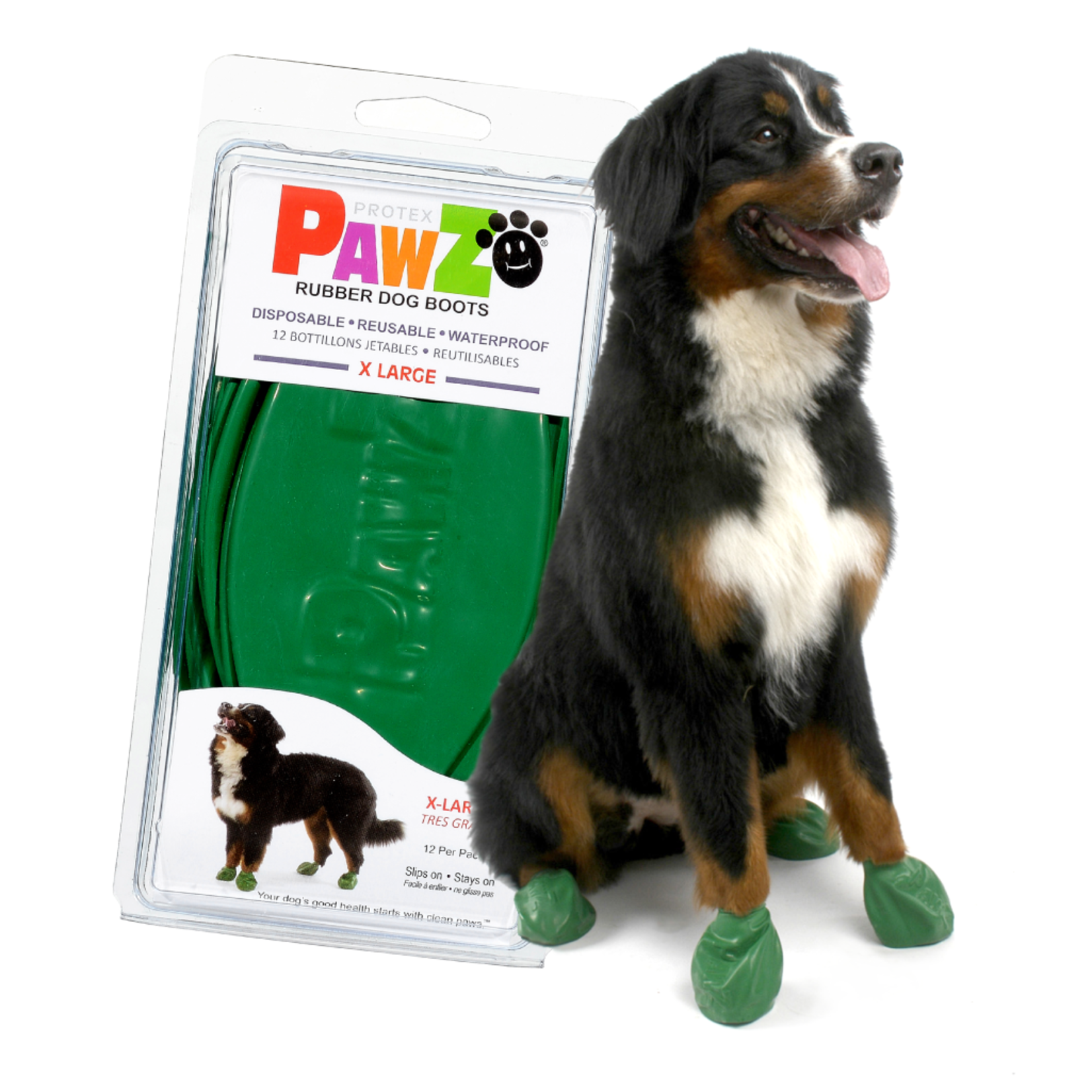 Pawz Pawz Boots Green XL 12ct