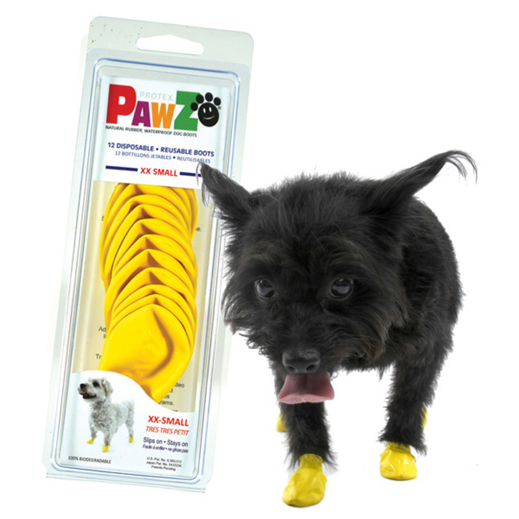 Pawz Pawz Boots Yellow XXS 12ct