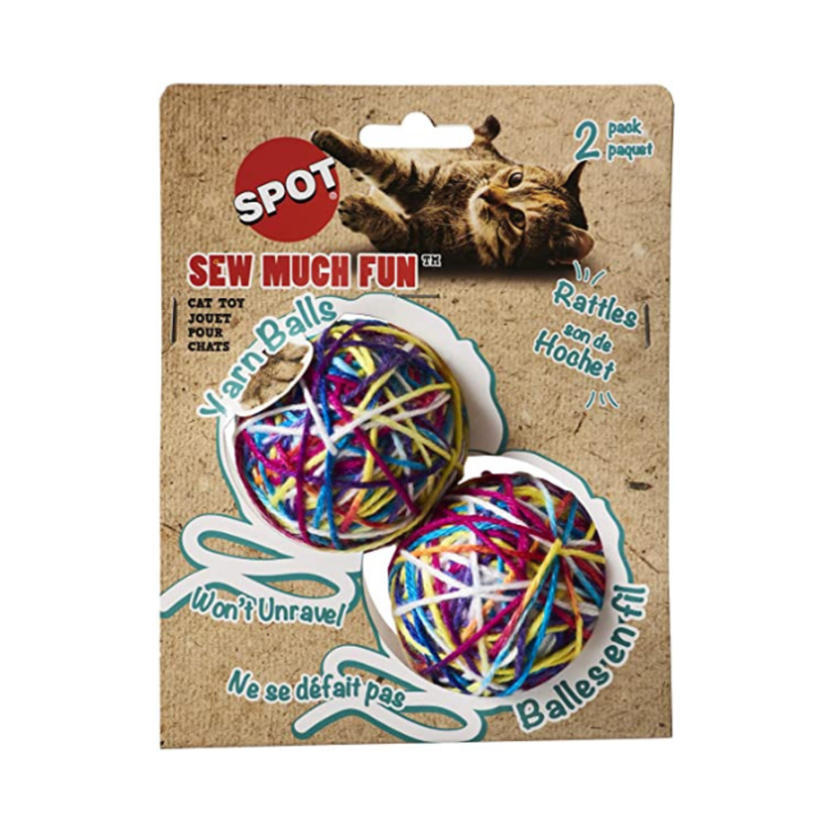 Ethical Pet Ethical Pet Yarn Ball Cat Toy 2-Pack