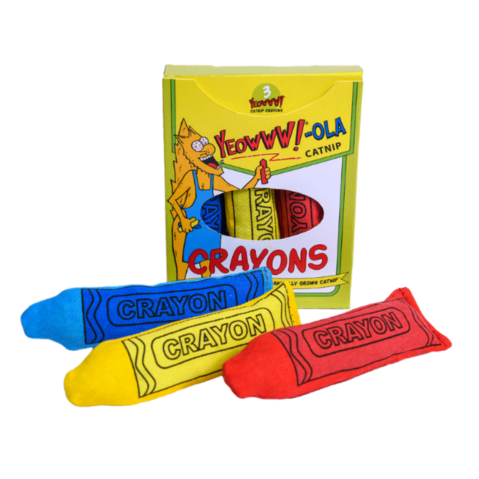 Yeowww! Yeowww! Catnip Crayons 3pk