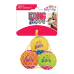 Kong Air Squeaker Birthday Ball Medium 3-Pack