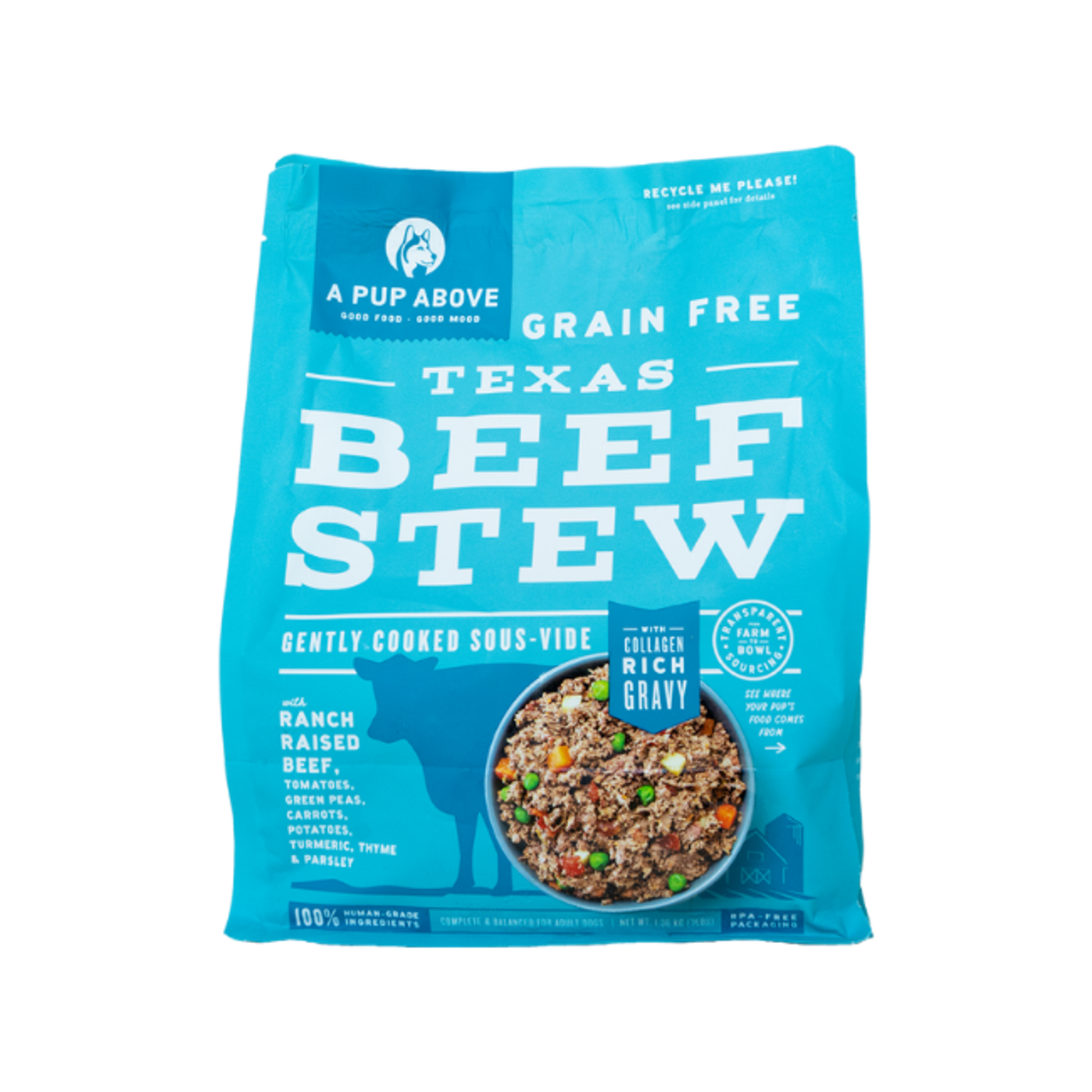 A Pup Above A Pup Above Texas Beef Stew GF Gently Cooked 1#