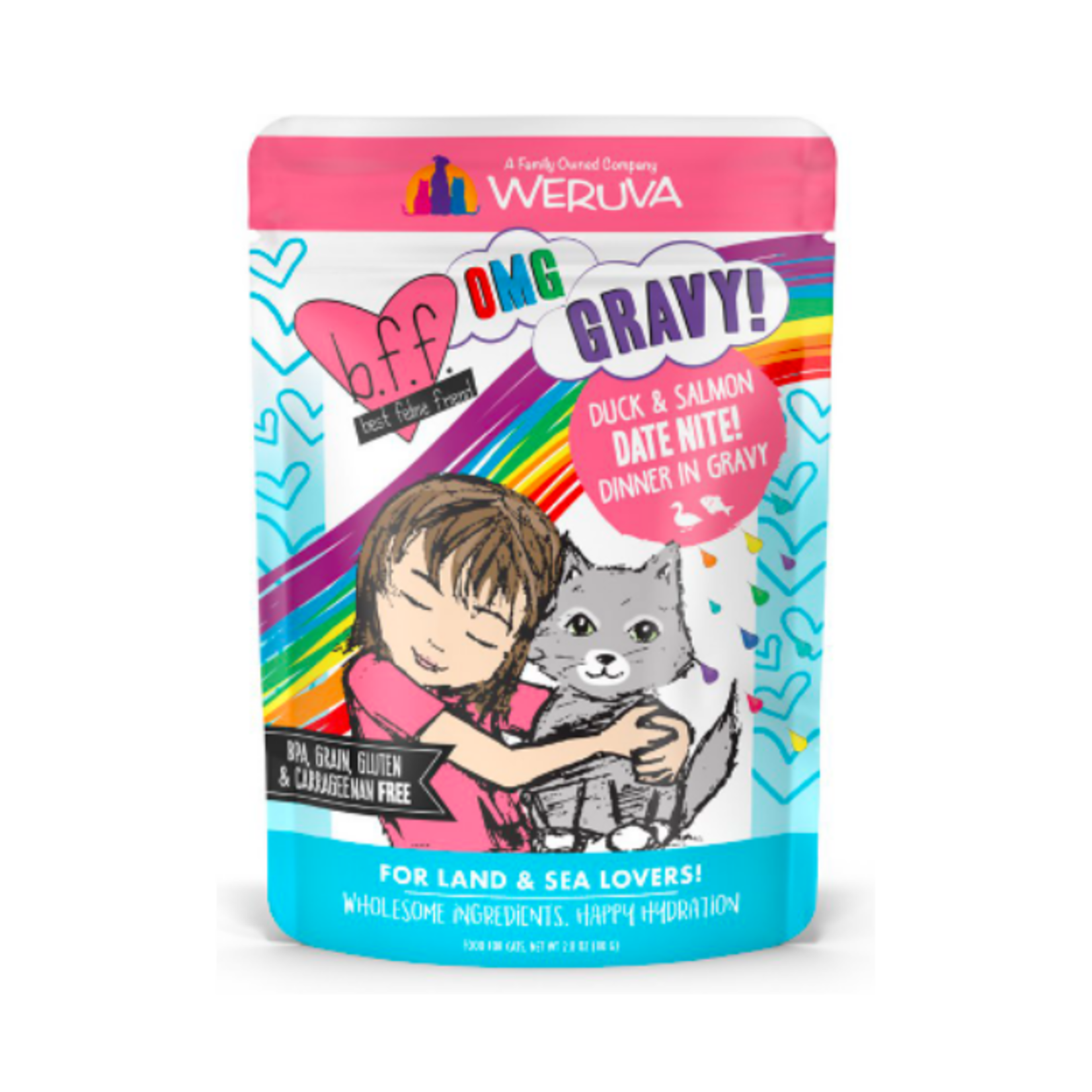 Weruva Weruva BFF Cat Pouch Duck & Salmon Date Nite 2.8oz