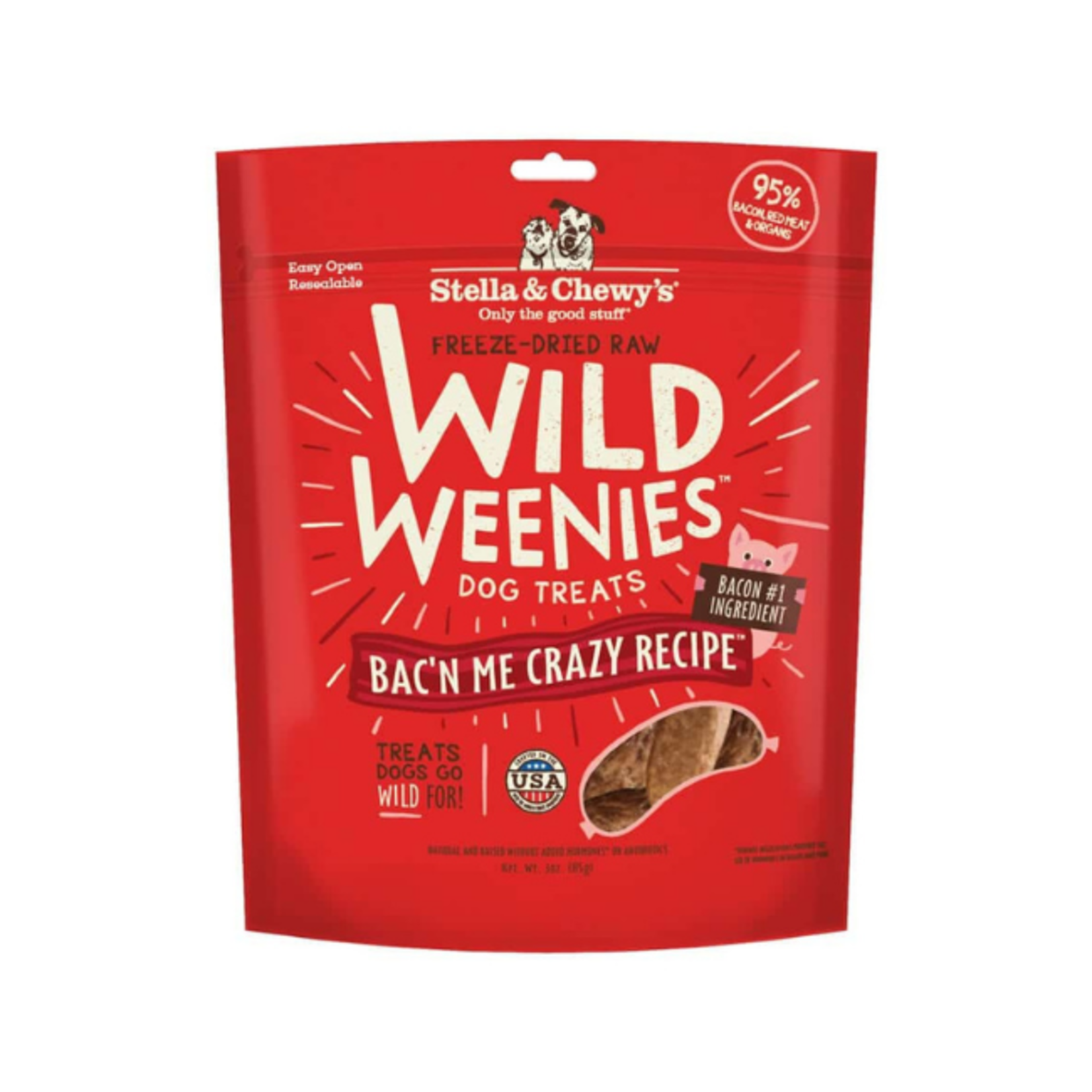 Stella & Chewy's Stella & Chewy's Dog Wild Weenies Bac'n Me Crazy 3oz
