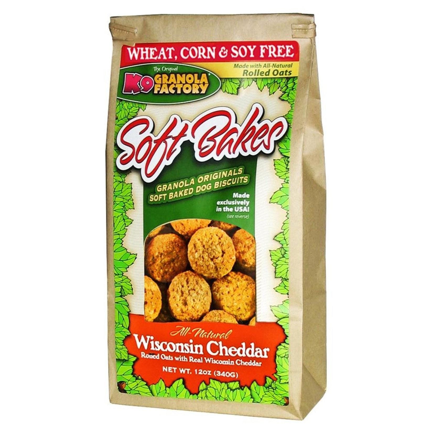 K9 Granola K9 Granola Soft Bakes Wisconsin Cheddar 12oz
