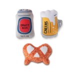 Fringe Pet Studios Fringe Beer & Pretzel Toy 3-pack