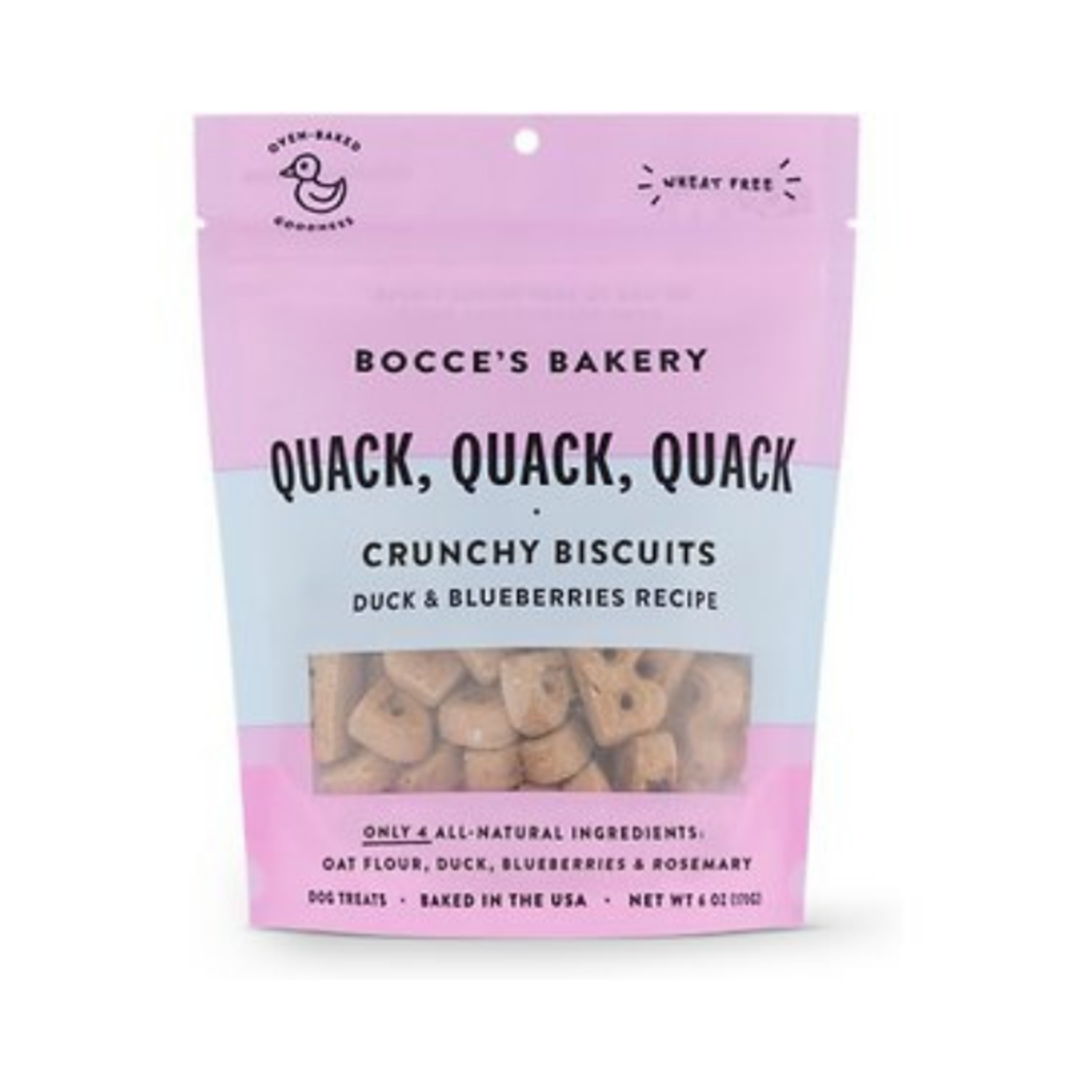 Bocce's Bakery Bocce's Bakery Quack Quack Biscuits 5oz