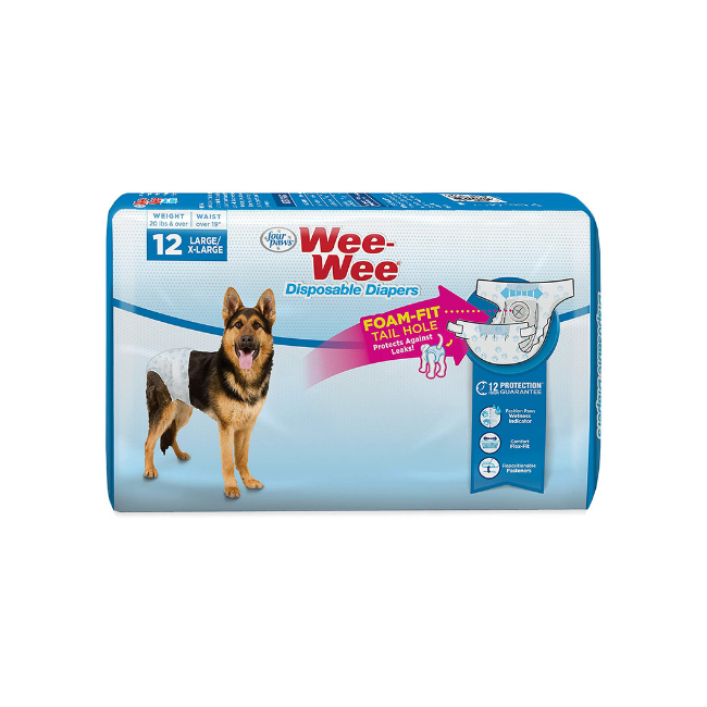four paws wee wee diapers
