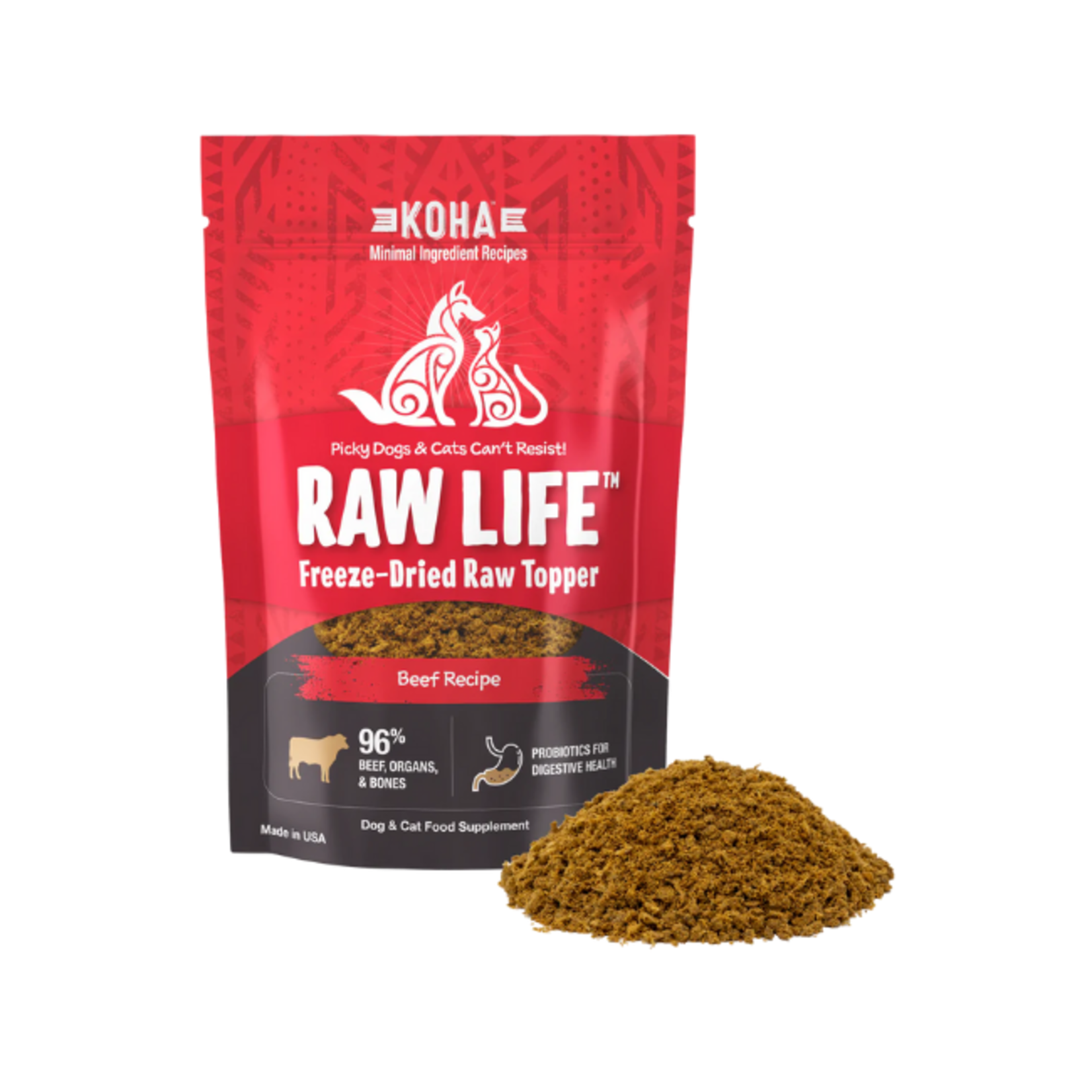 Koha Koha Raw Life Freeze-Dried Topper Beef 8oz
