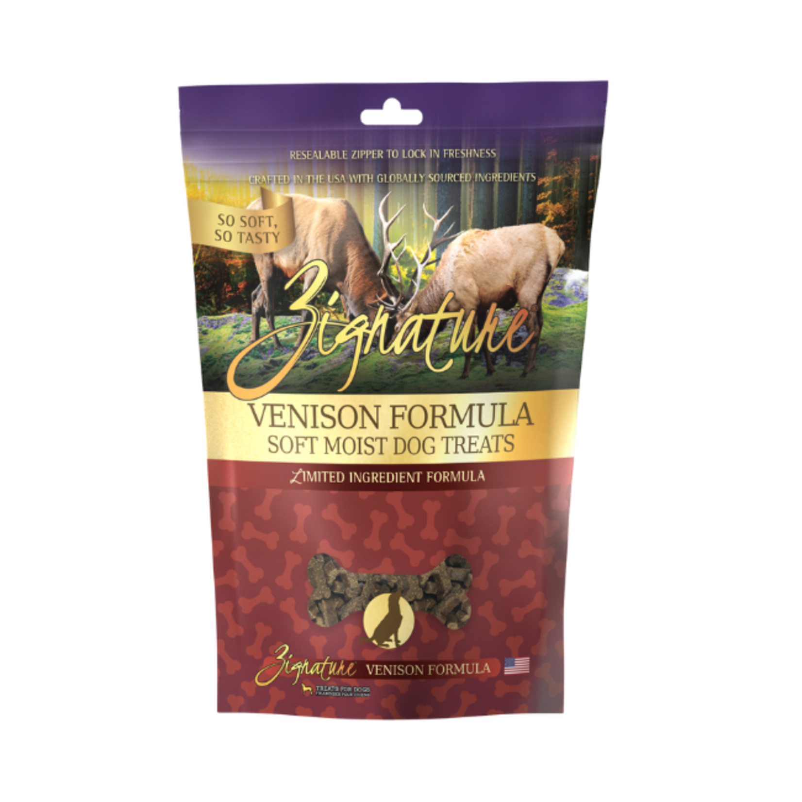 Zignature Zignature Dog GF Soft Treat Venison 4oz