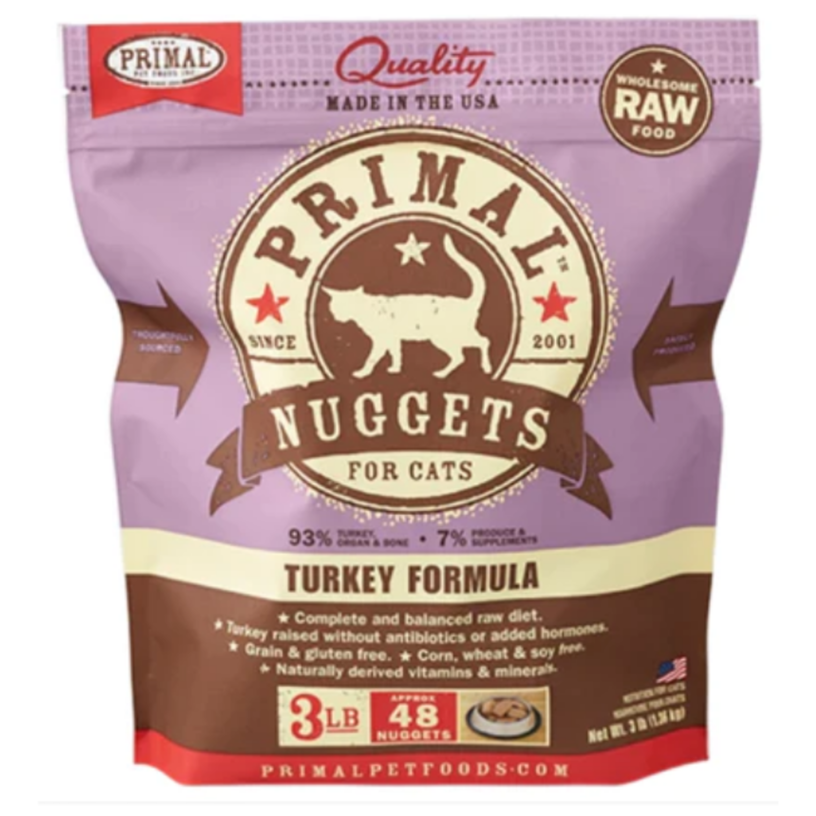 Primal Primal Cat Raw Turkey 3#