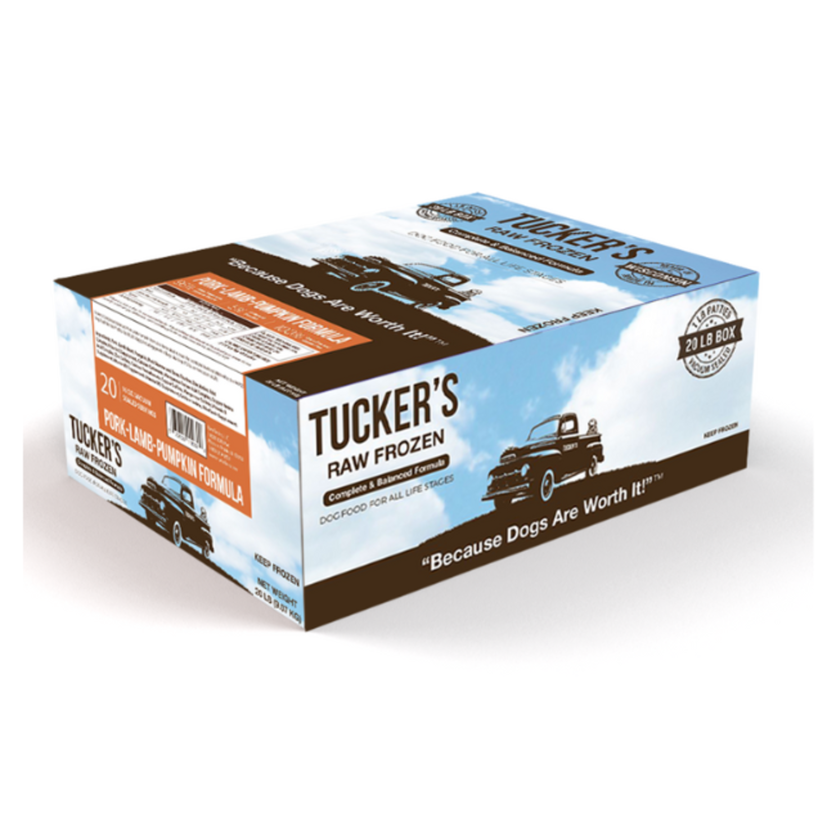 Tucker's Tucker's Raw Dog Food Pork, Lamb & Pumpkin 20#