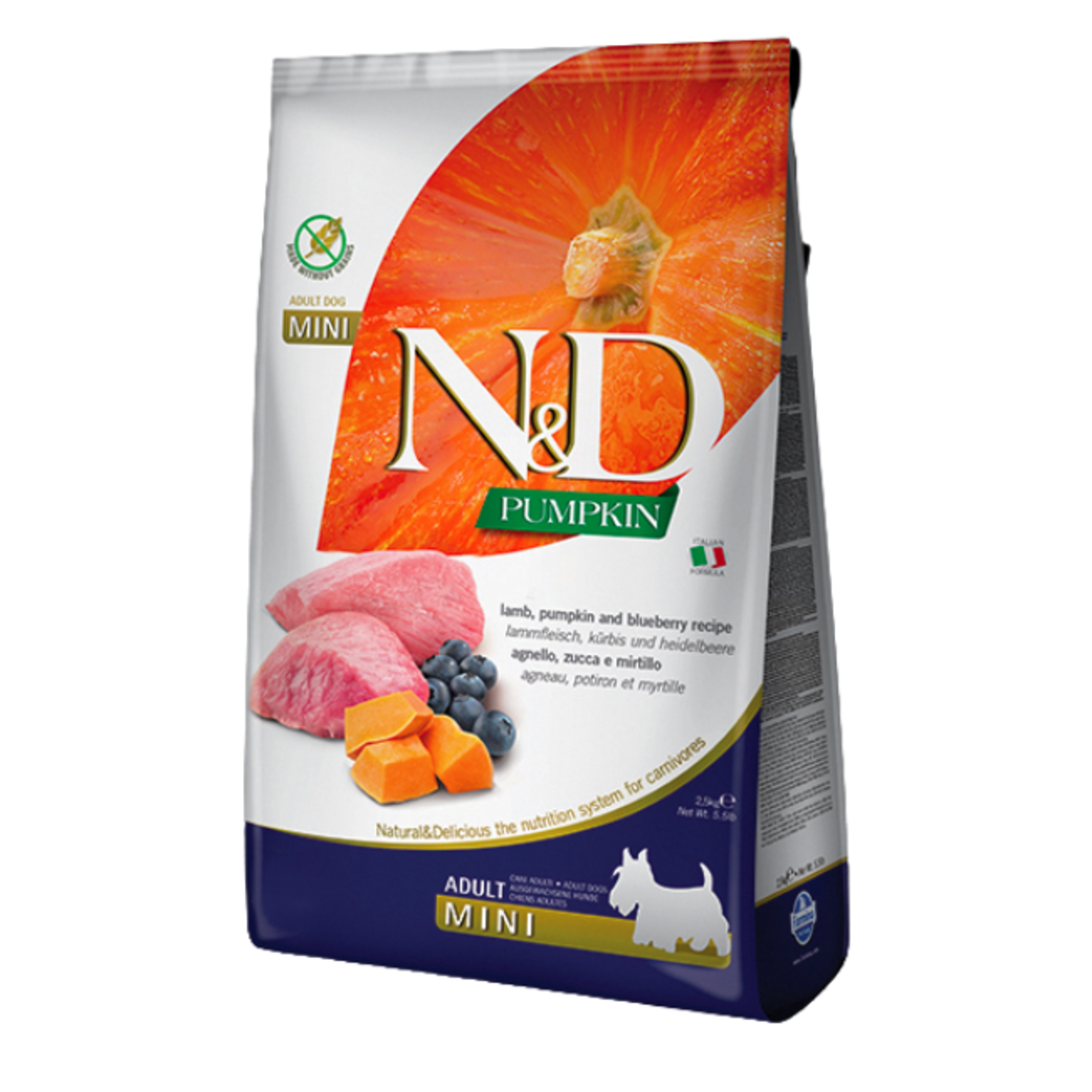 Farmina Farmina N&D Dog Pumpkin, Lamb & Blueberry Mini 15.4#